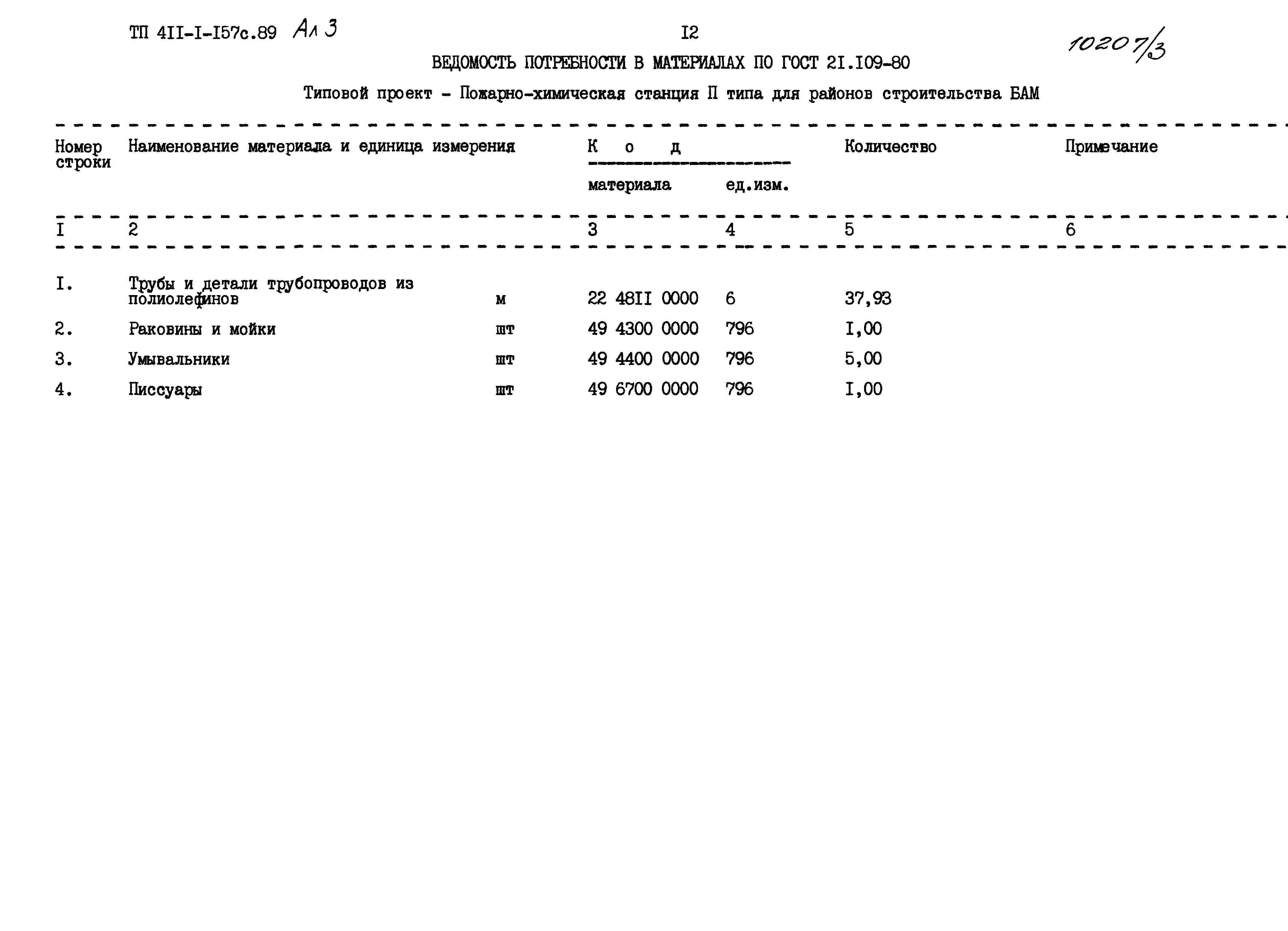 Типовой проект 411-1-157с.89