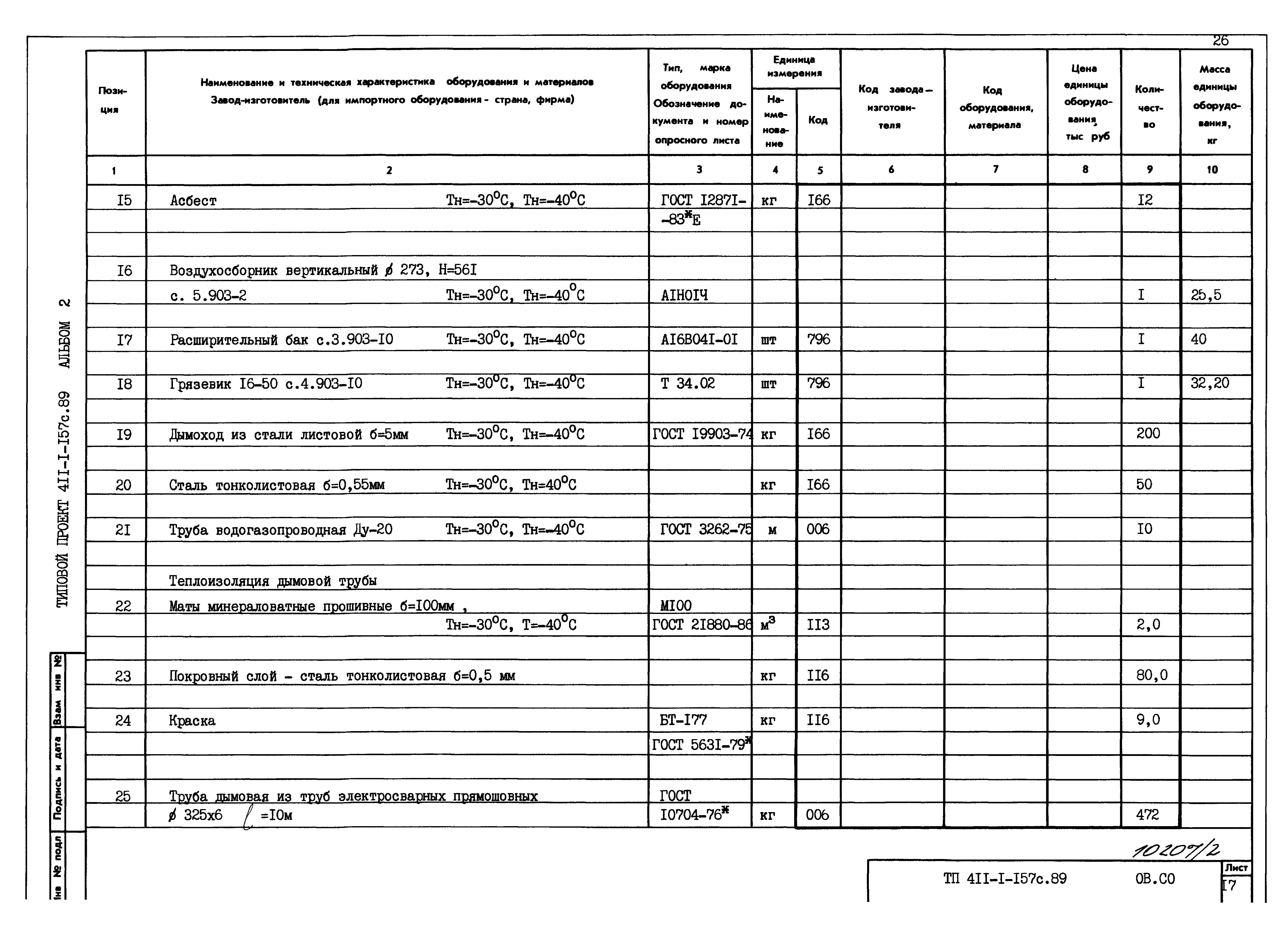 Типовой проект 411-1-157с.89