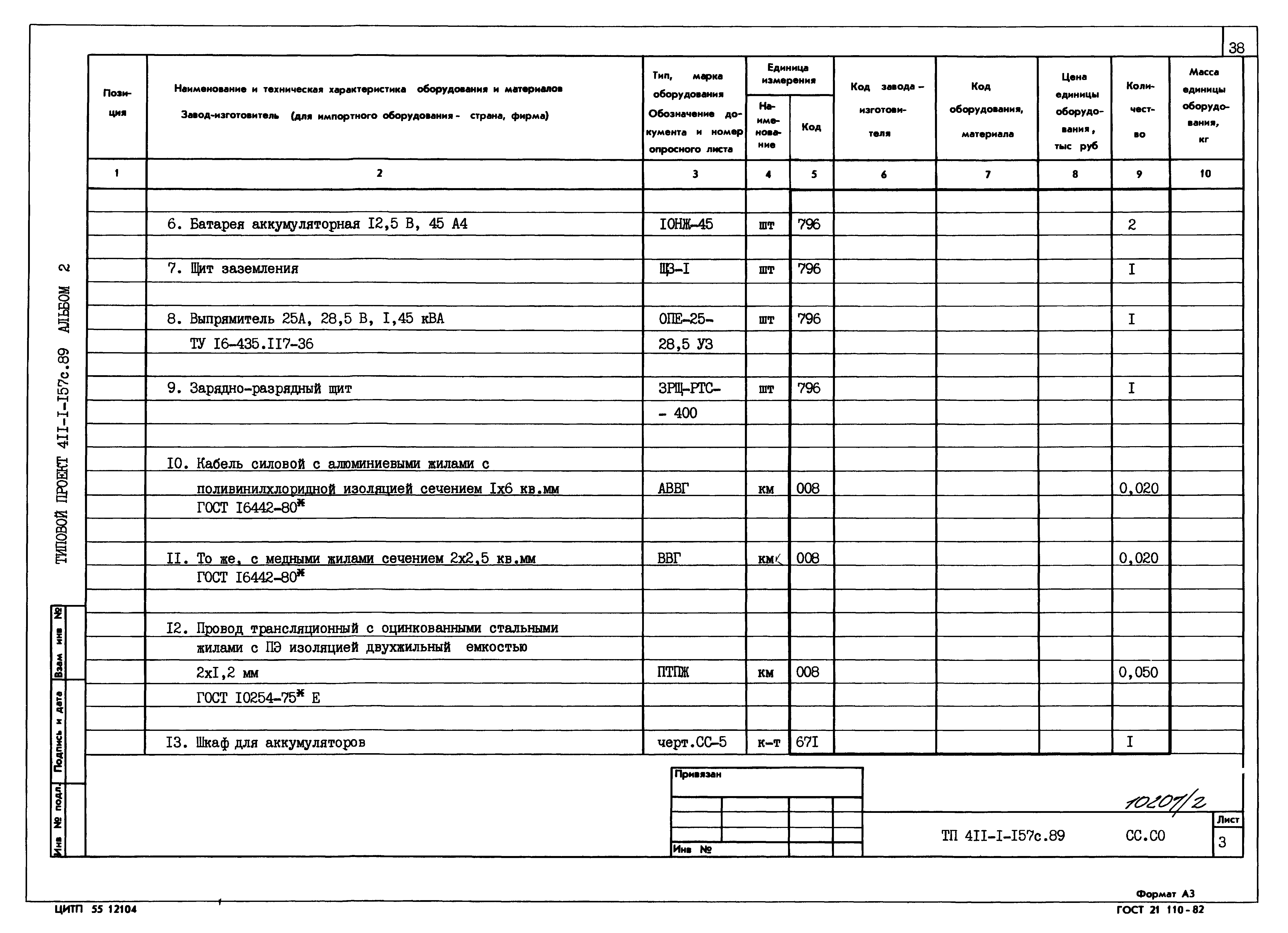 Типовой проект 411-1-157с.89