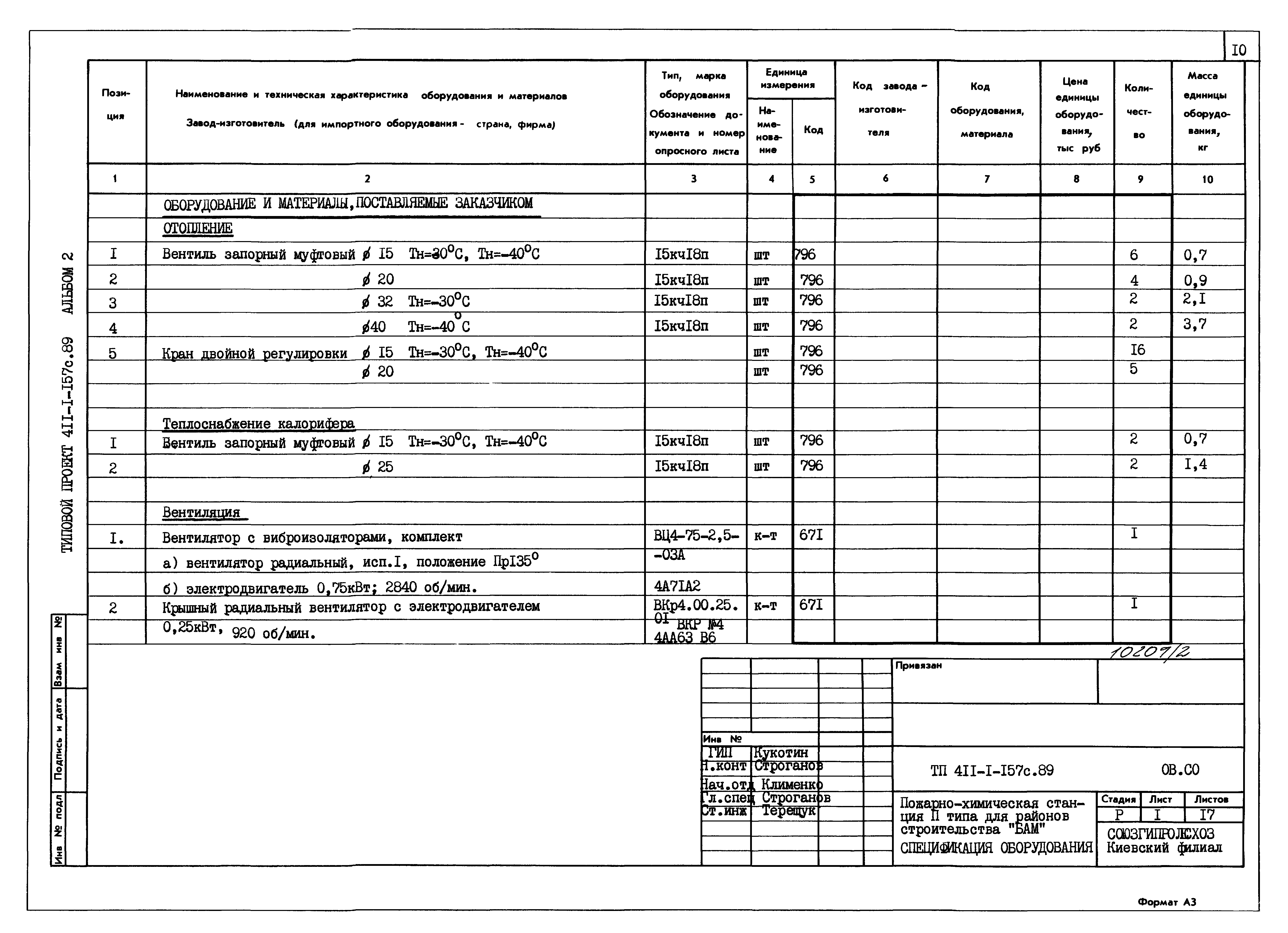 Типовой проект 411-1-157с.89