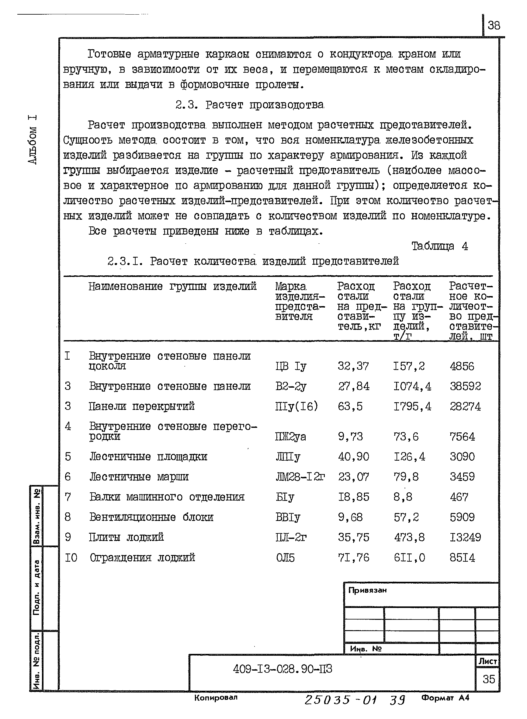 Типовые проектные решения 409-13-028.90