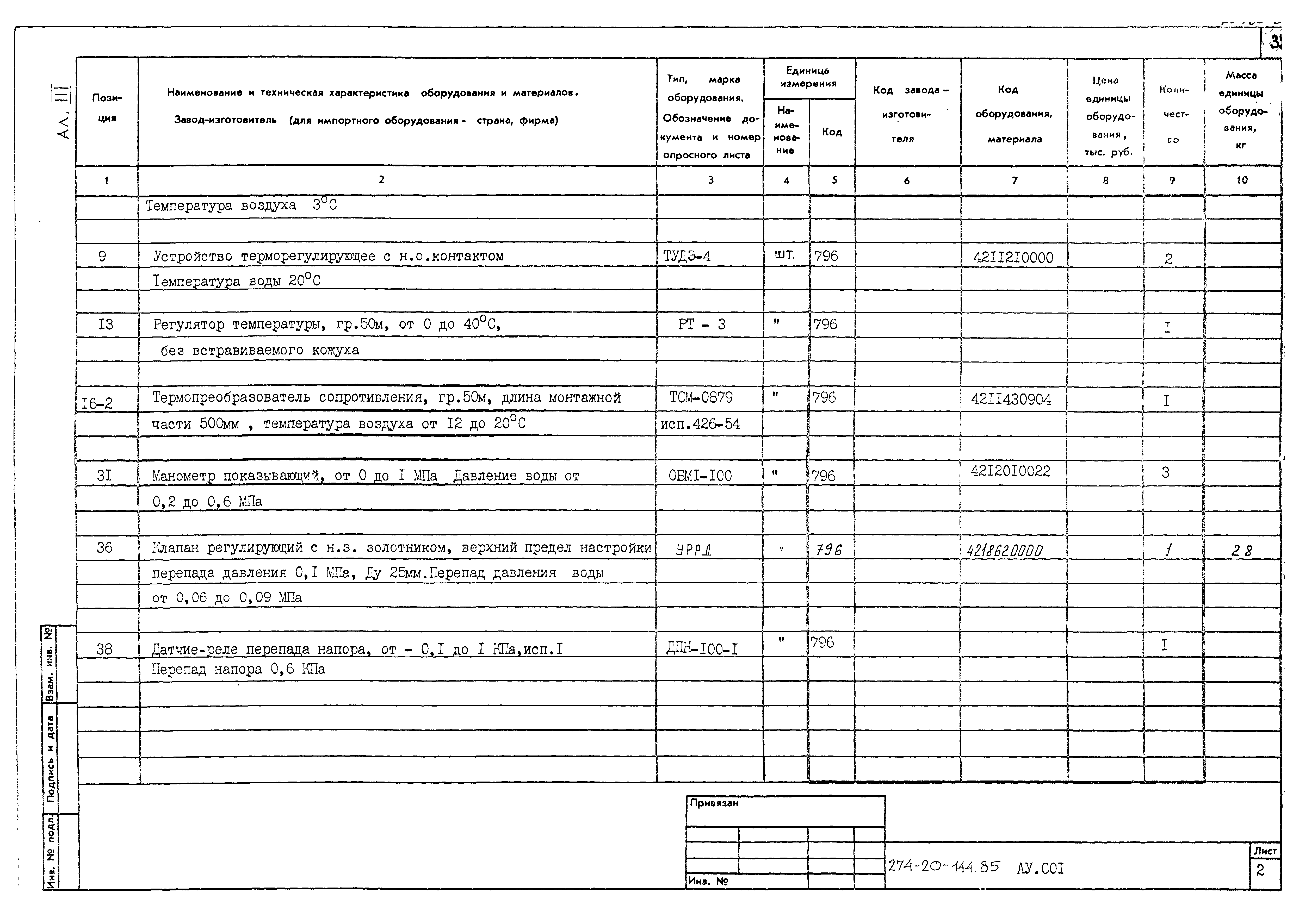 Типовой проект 274-20-144.85