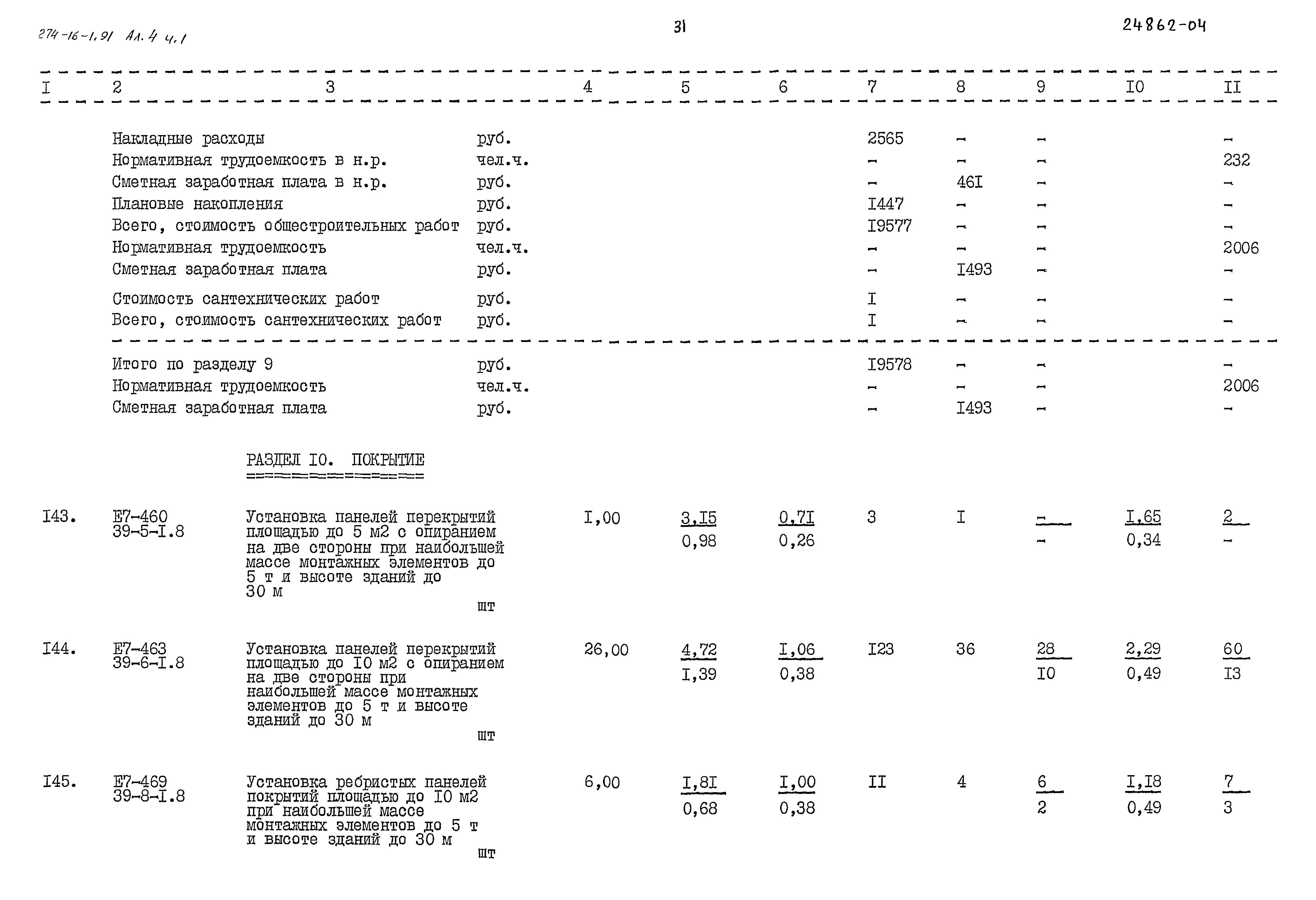 Типовой проект 274-16-1.91