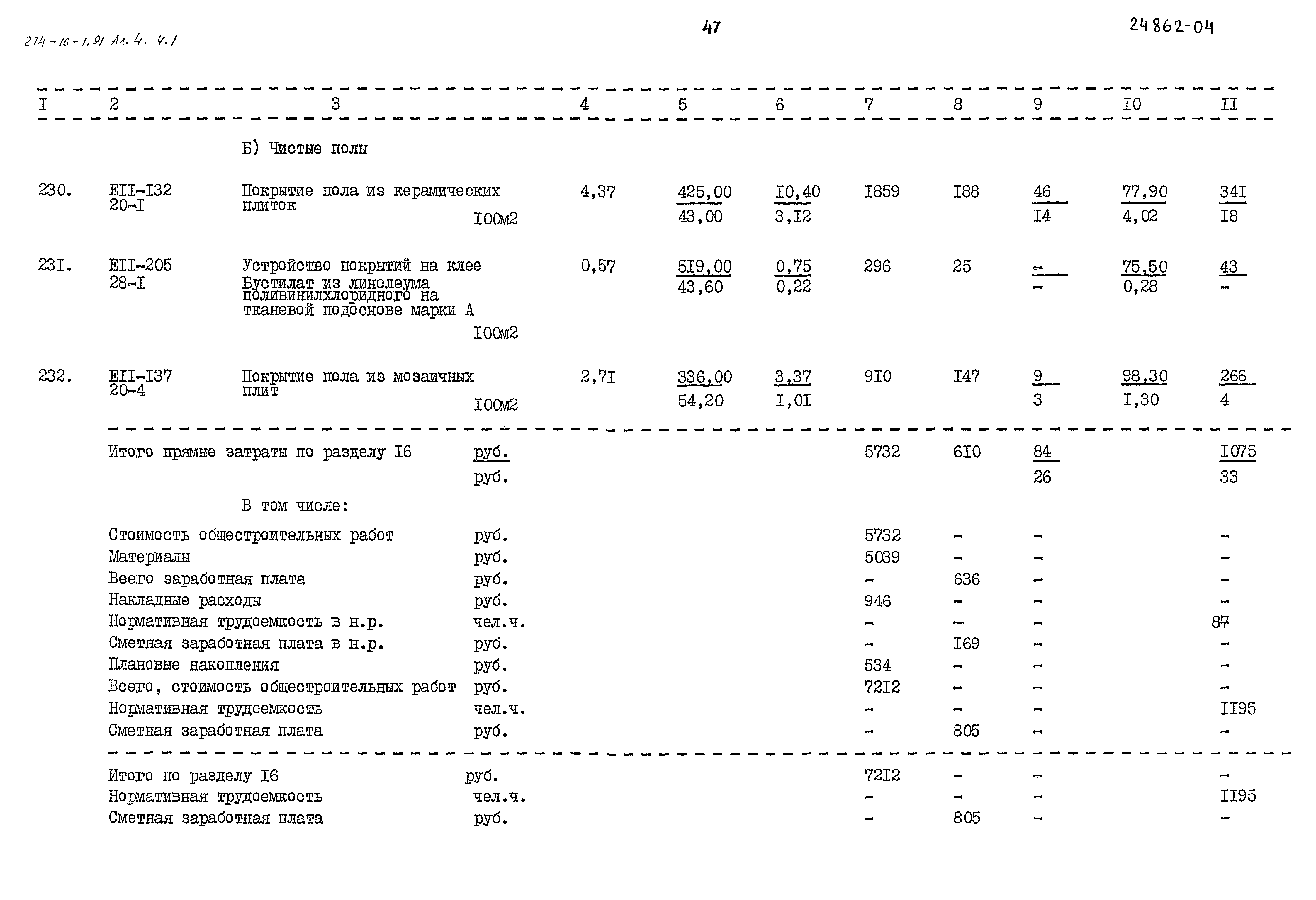 Типовой проект 274-16-1.91