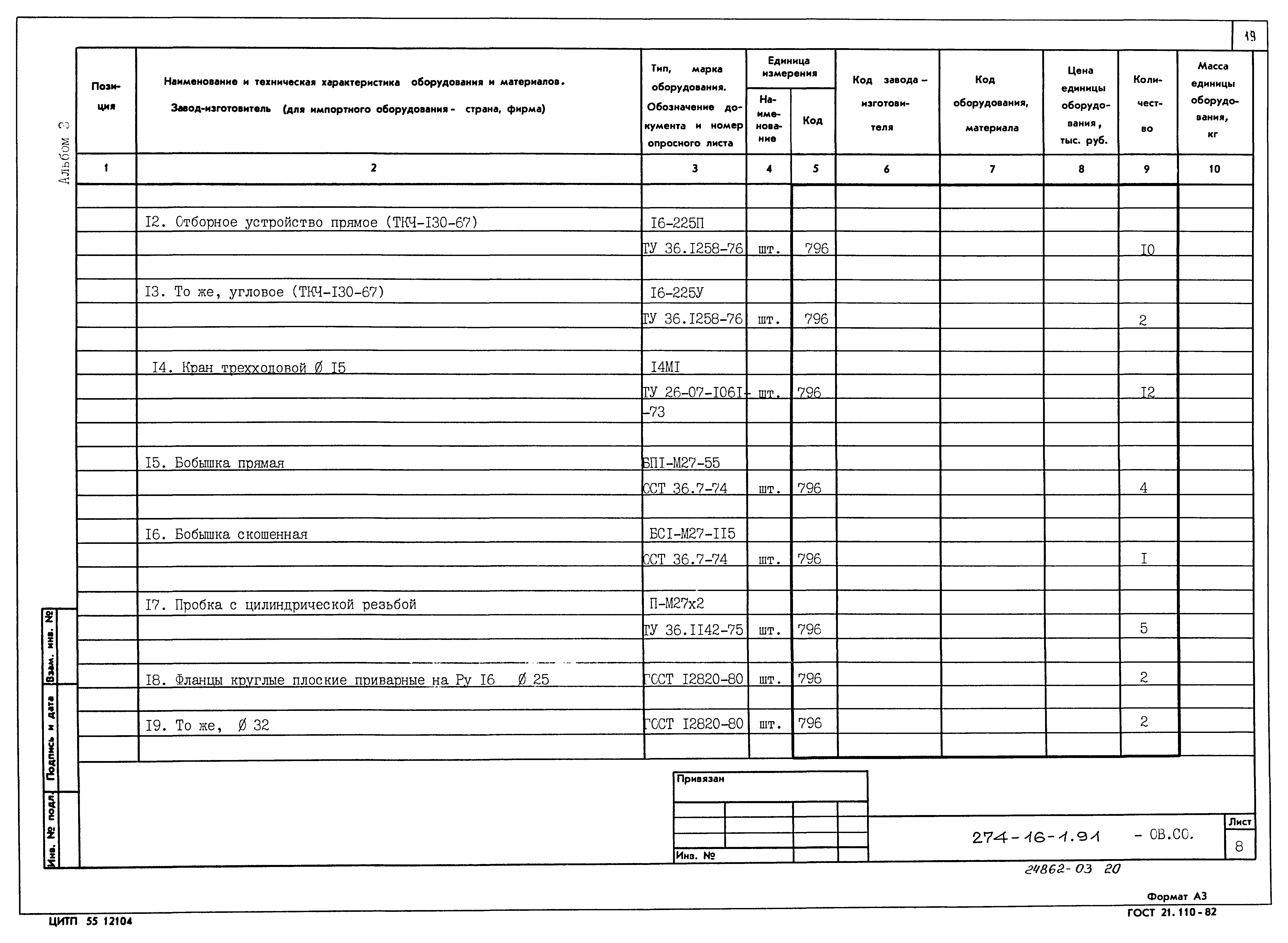 Типовой проект 274-16-1.91