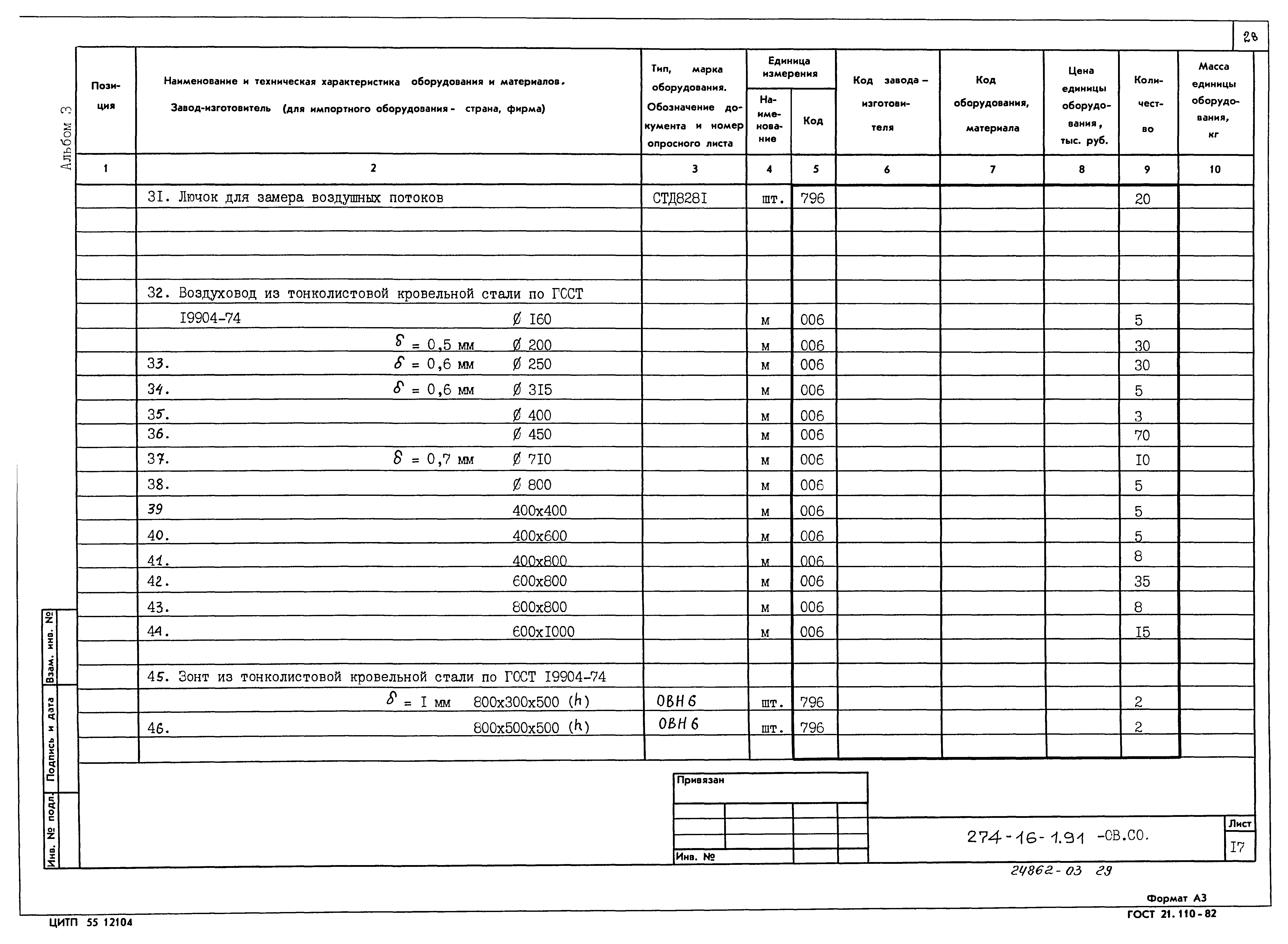 Типовой проект 274-16-1.91