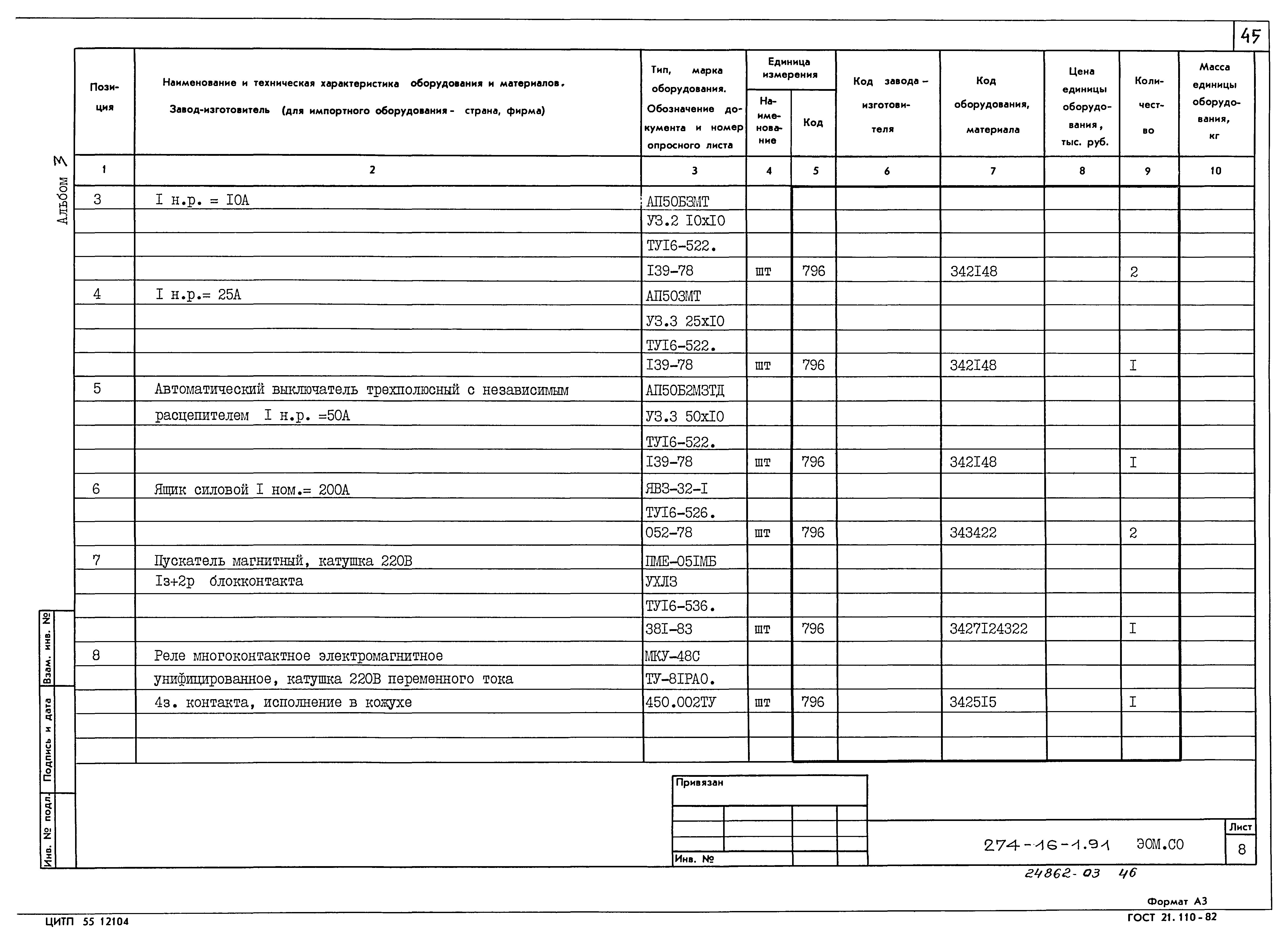 Типовой проект 274-16-1.91