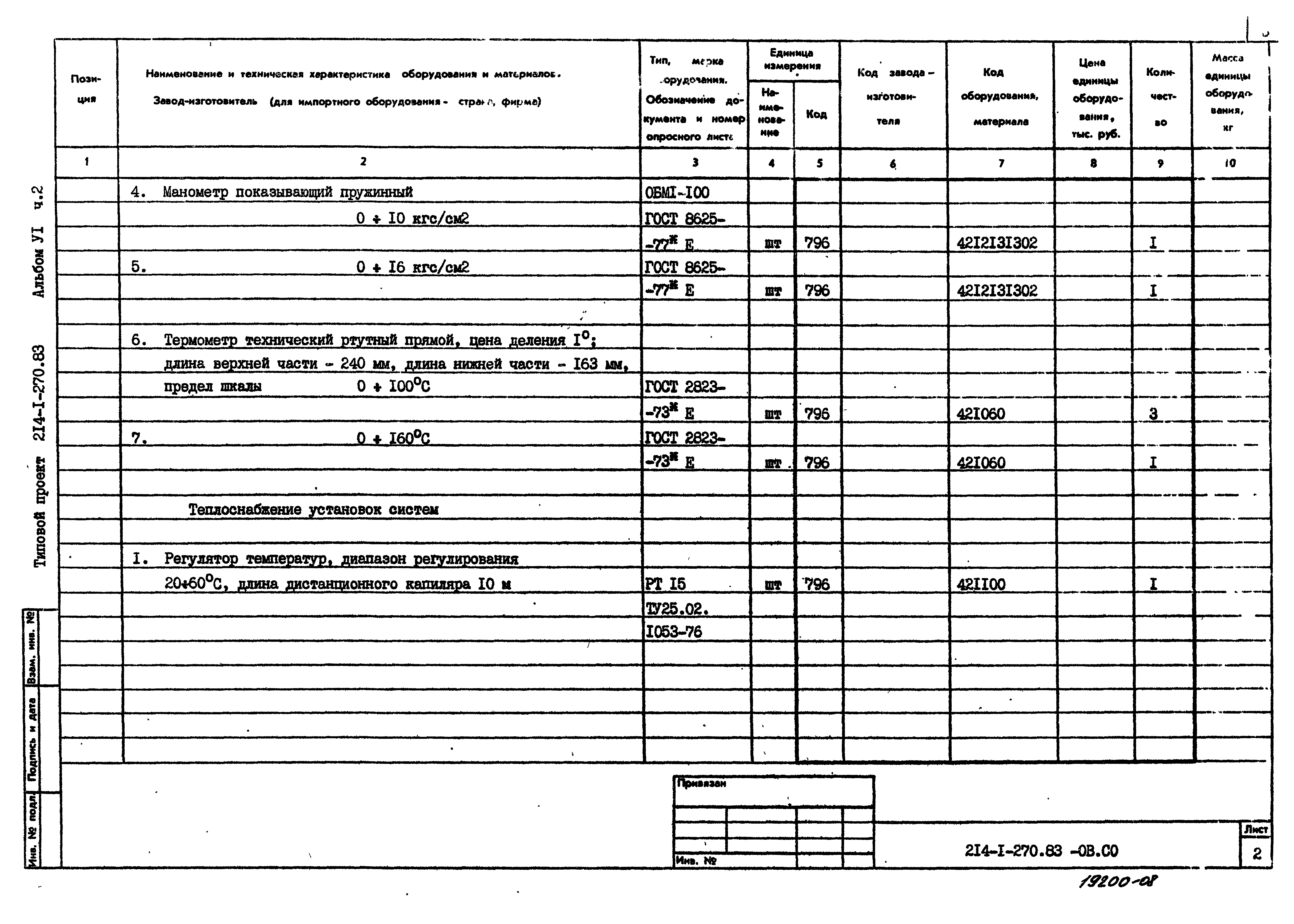 Типовой проект 214-1-270.83