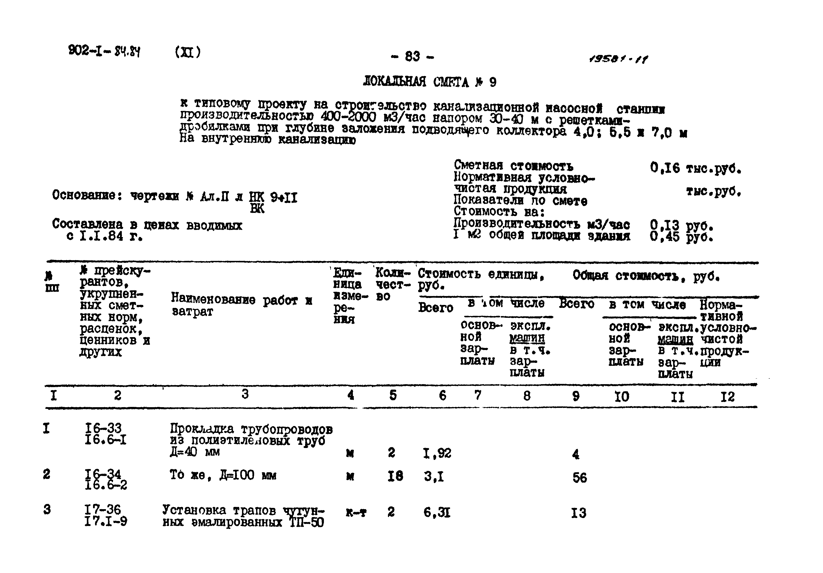 Типовой проект 902-1-91.84