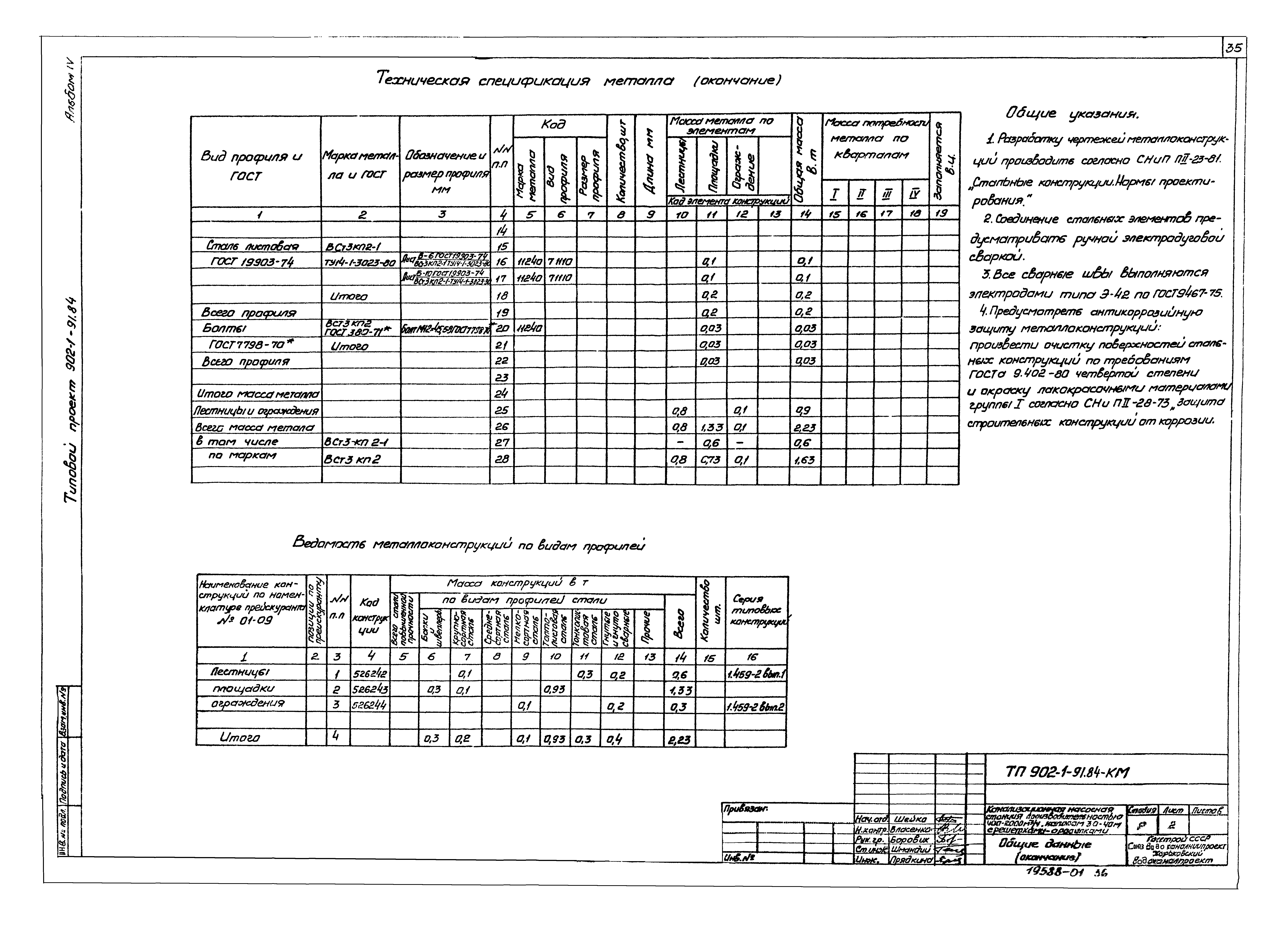 Типовой проект 902-1-91.84