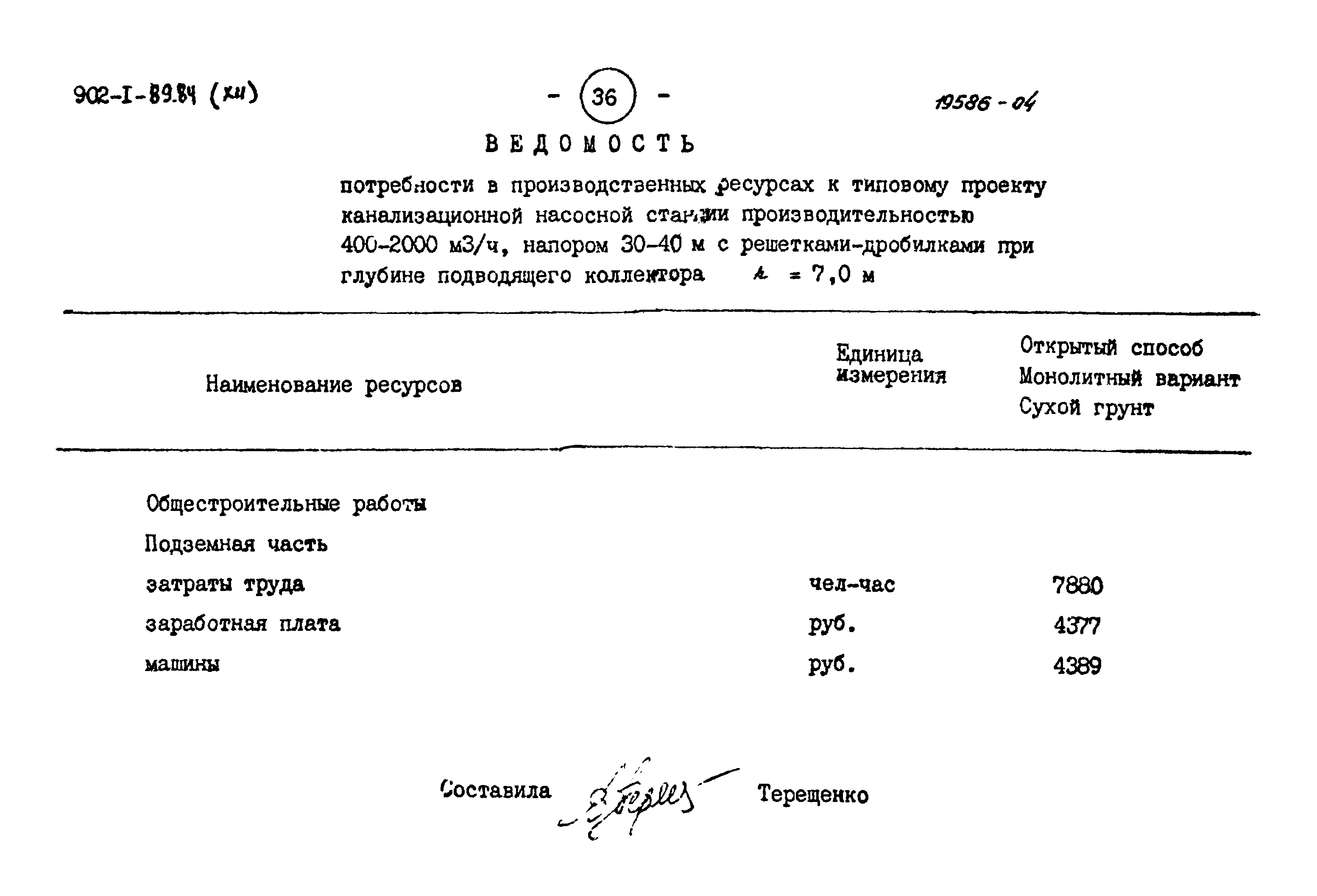 Типовой проект 902-1-89.84