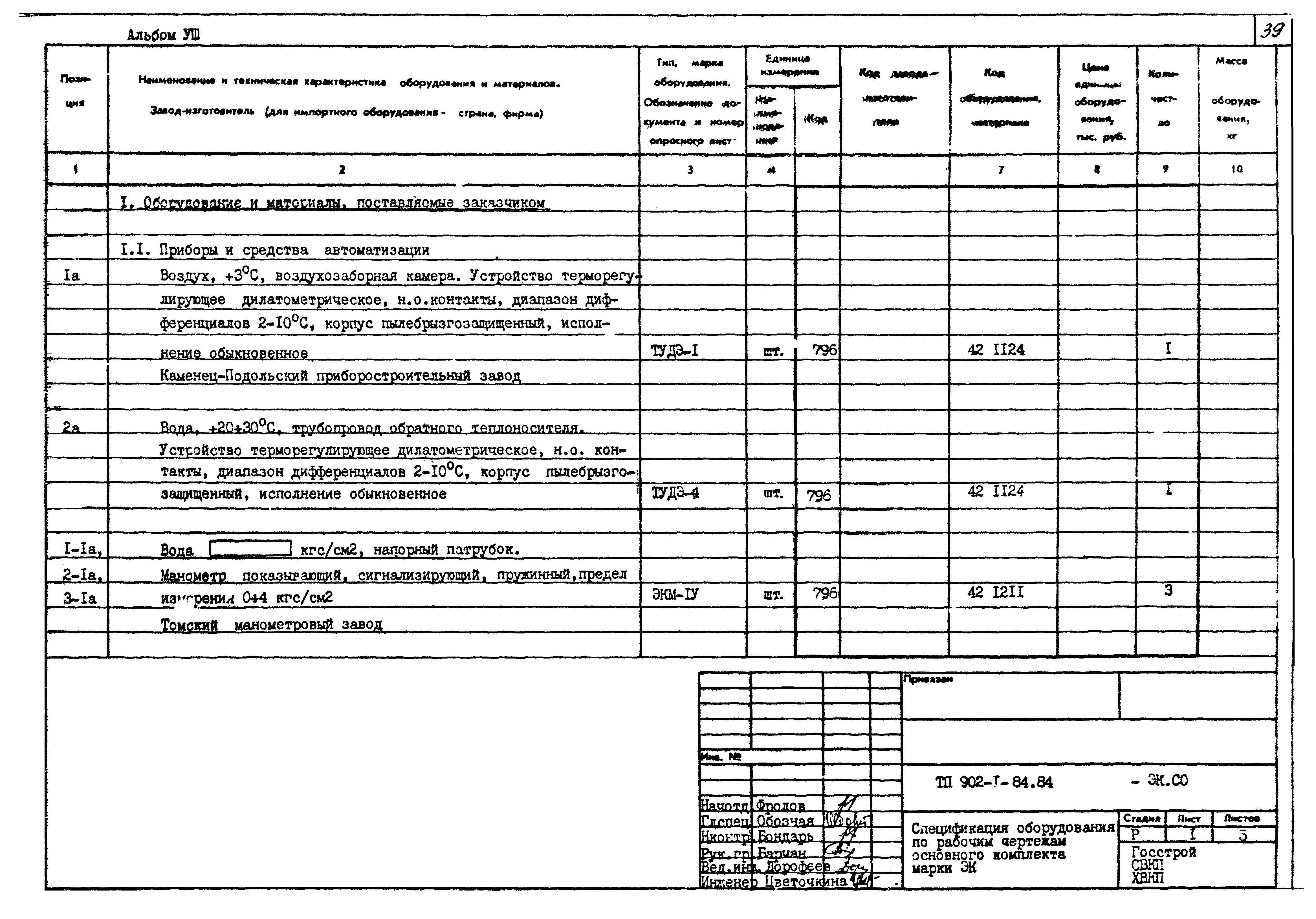 Типовой проект 902-1-89.84