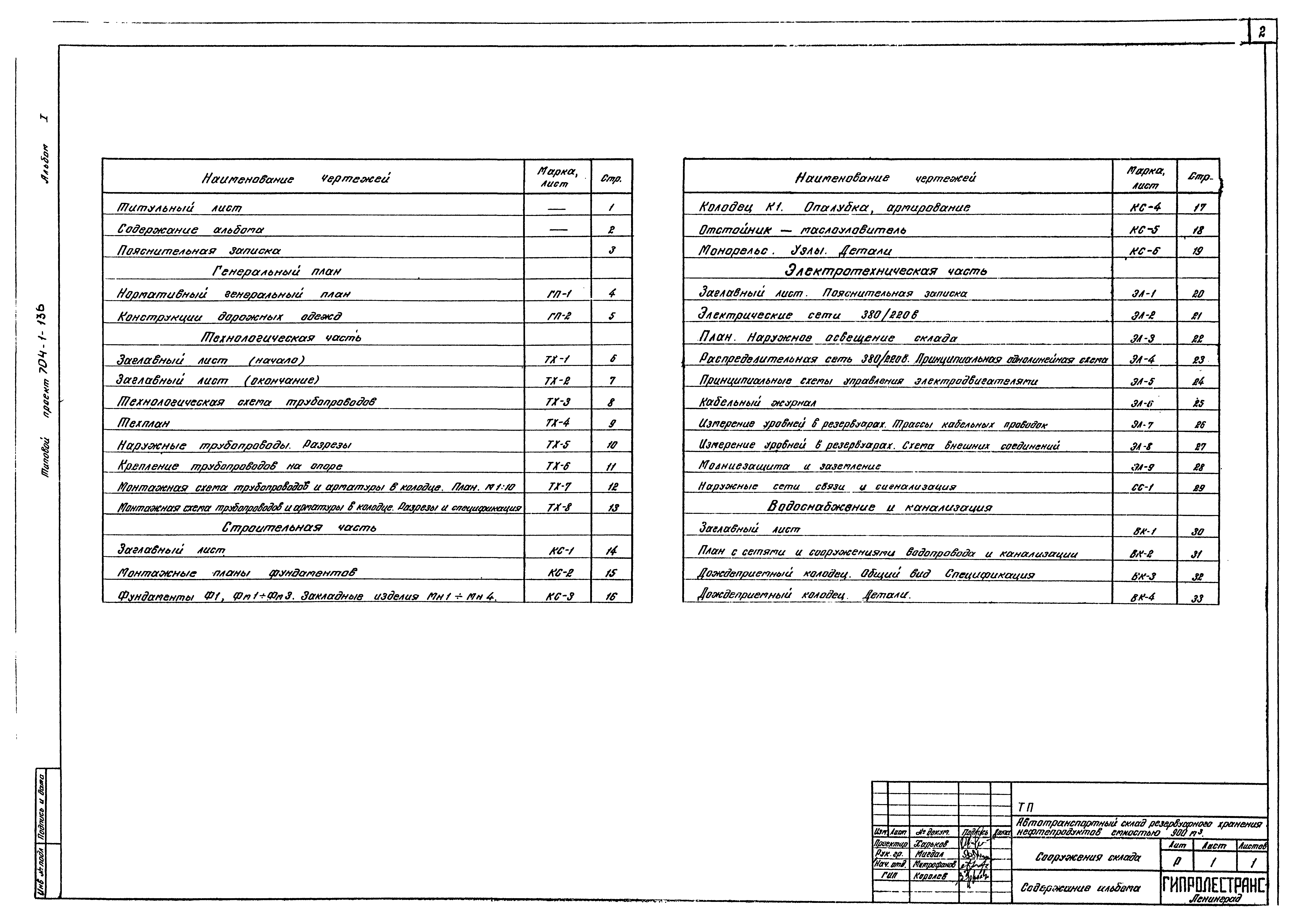 Типовой проект 704-1-136