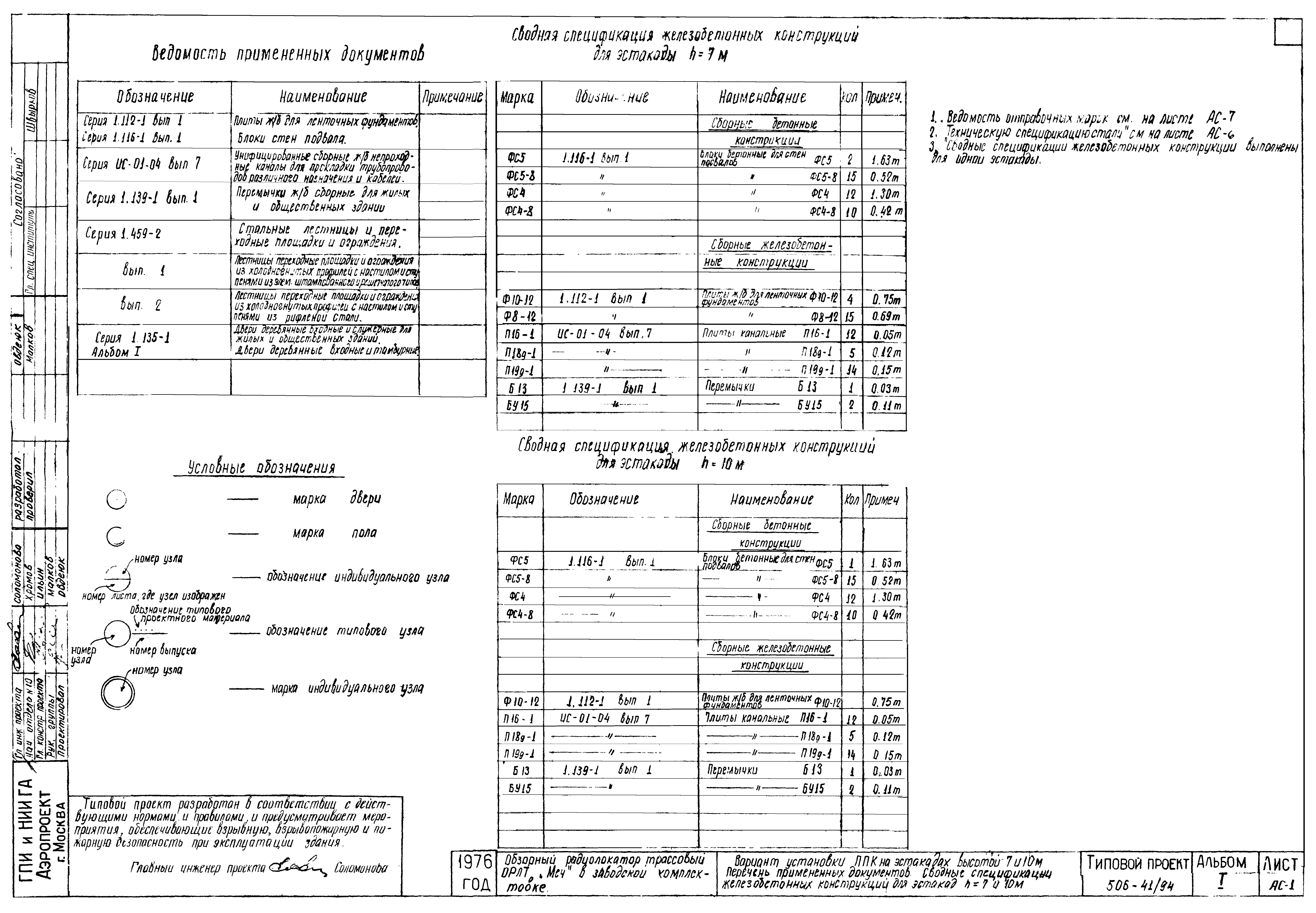 Типовой проект 506-41/94