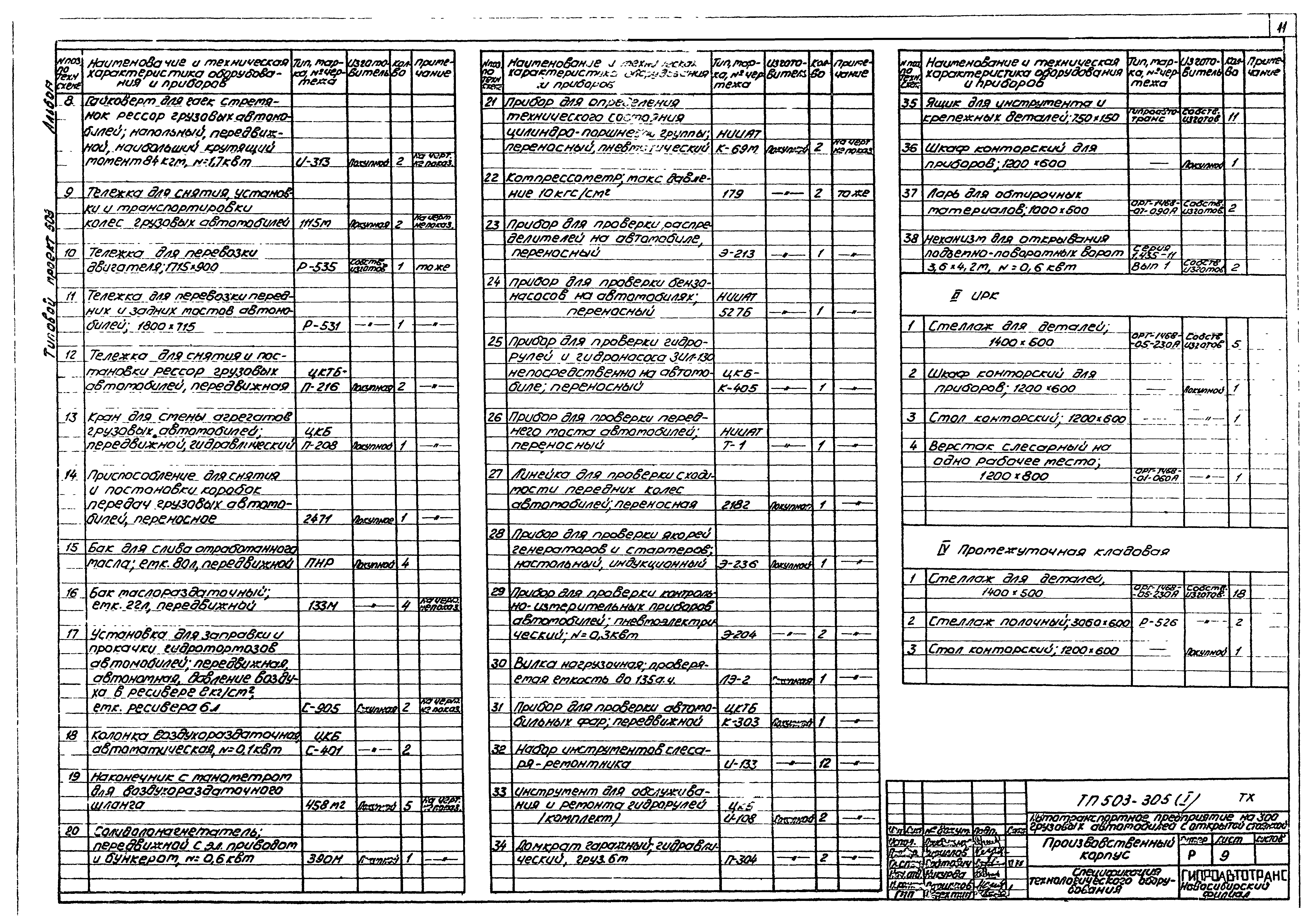 Типовой проект 503-305