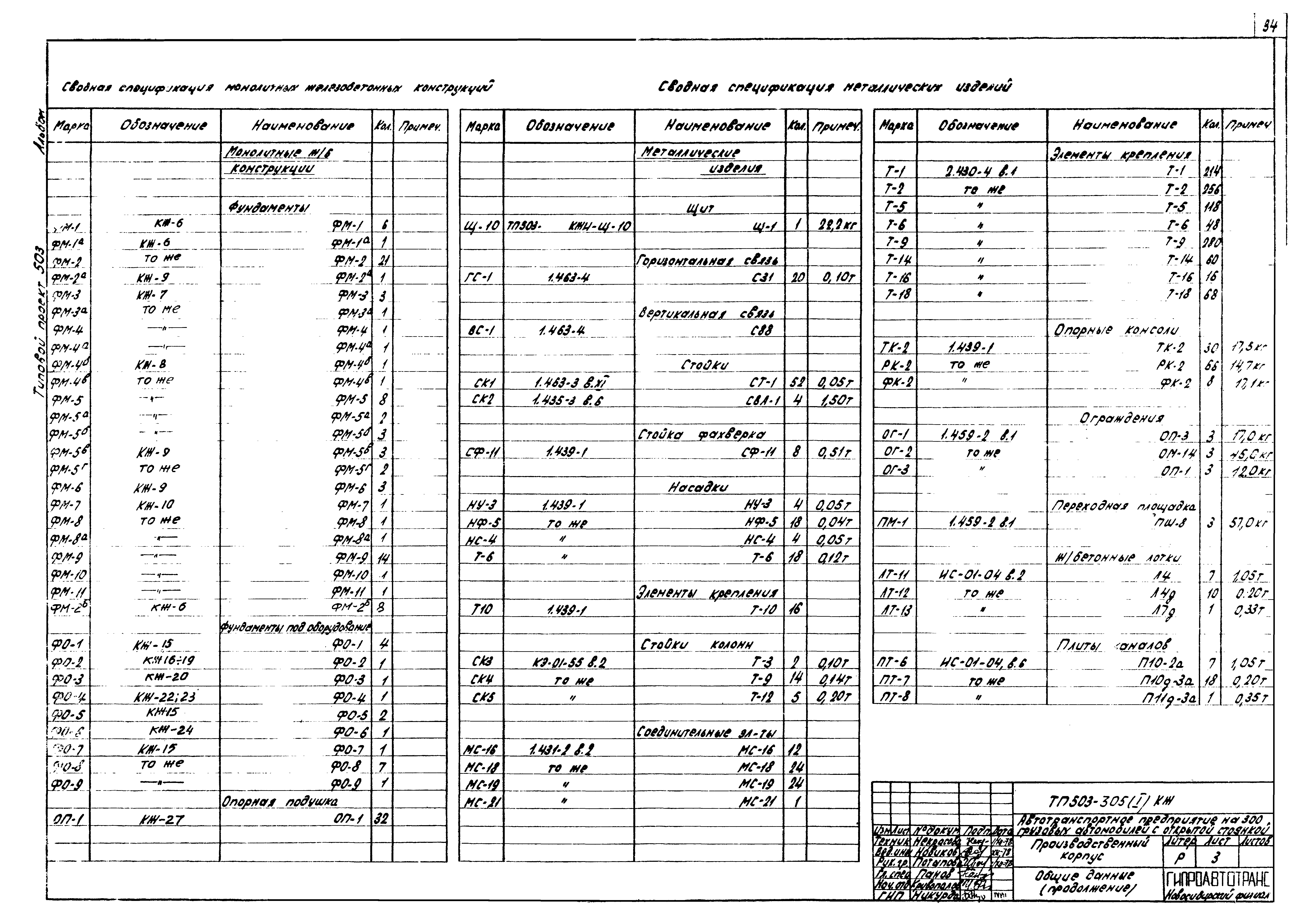 Типовой проект 503-305