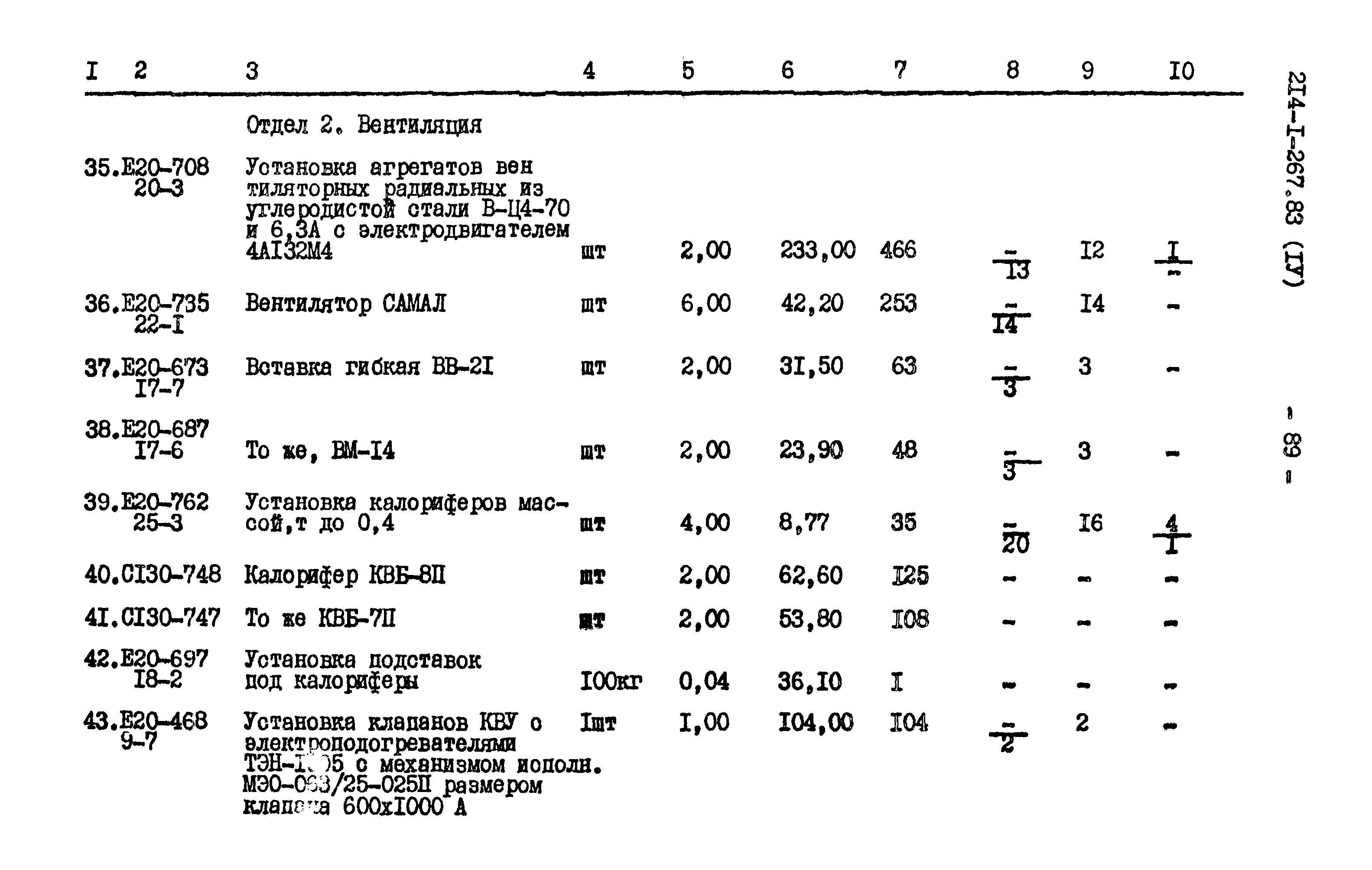 Типовой проект 214-1-267.83