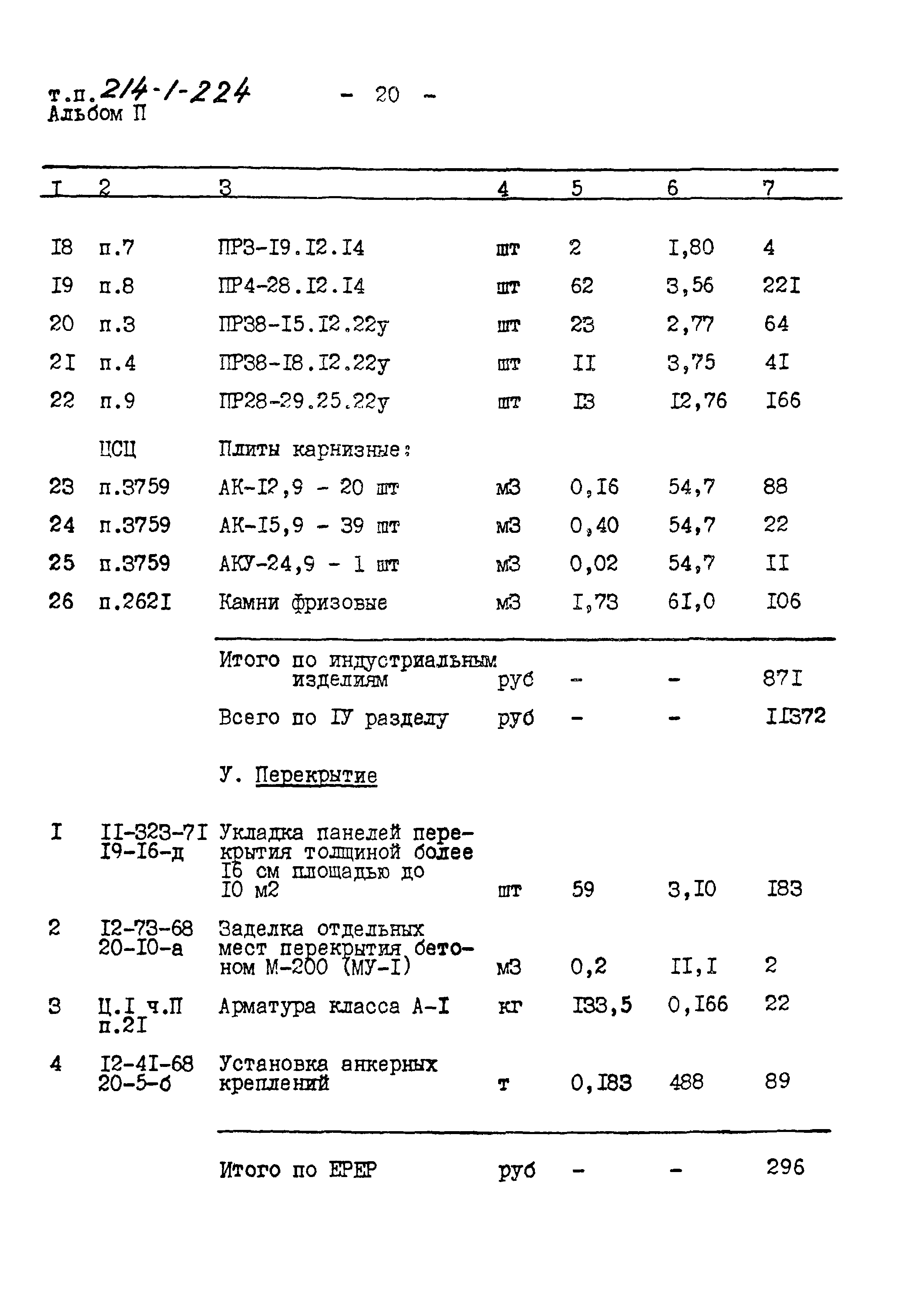 Типовой проект 214-1-224