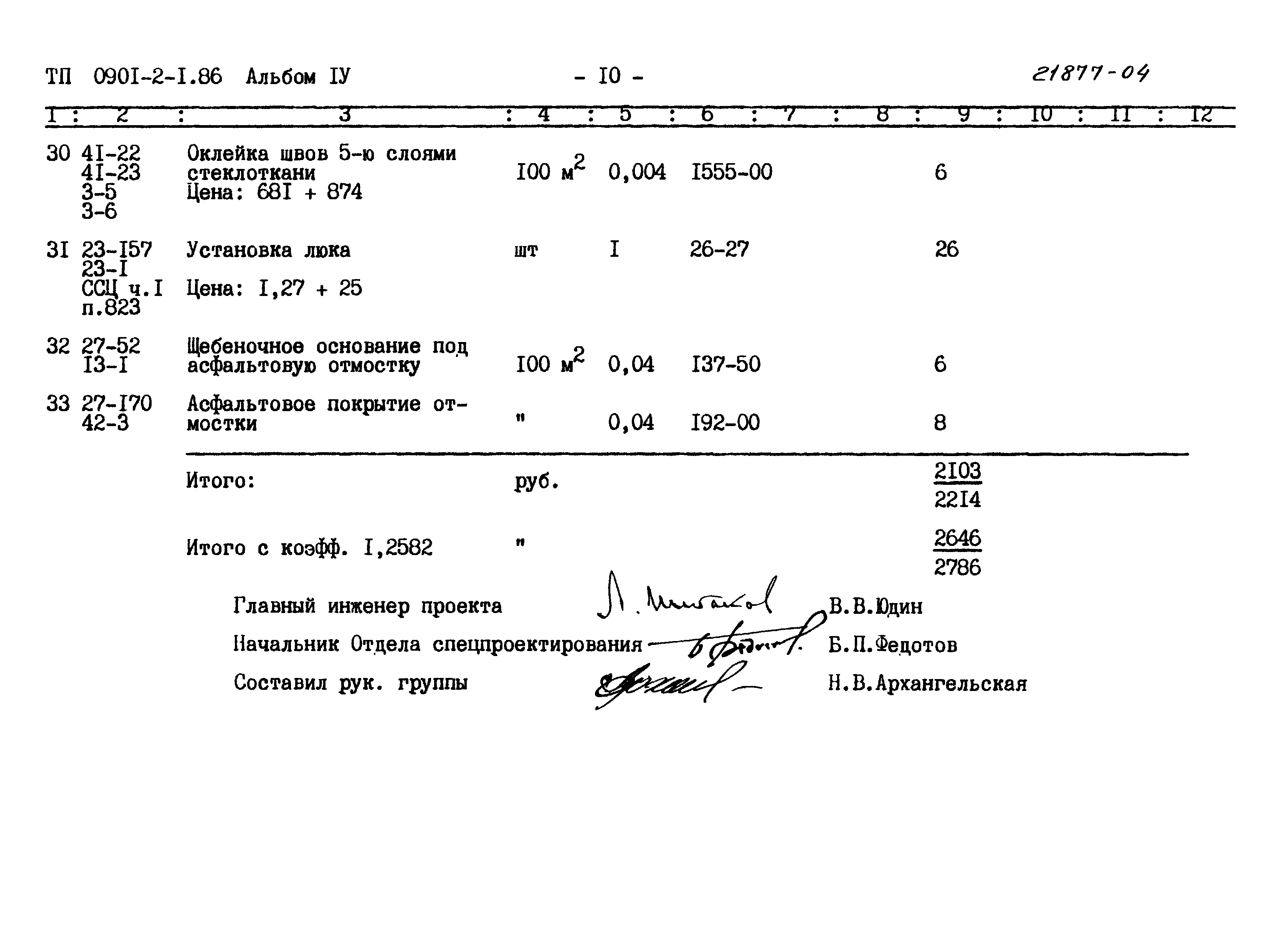 Типовой проект 0901-2-1.86