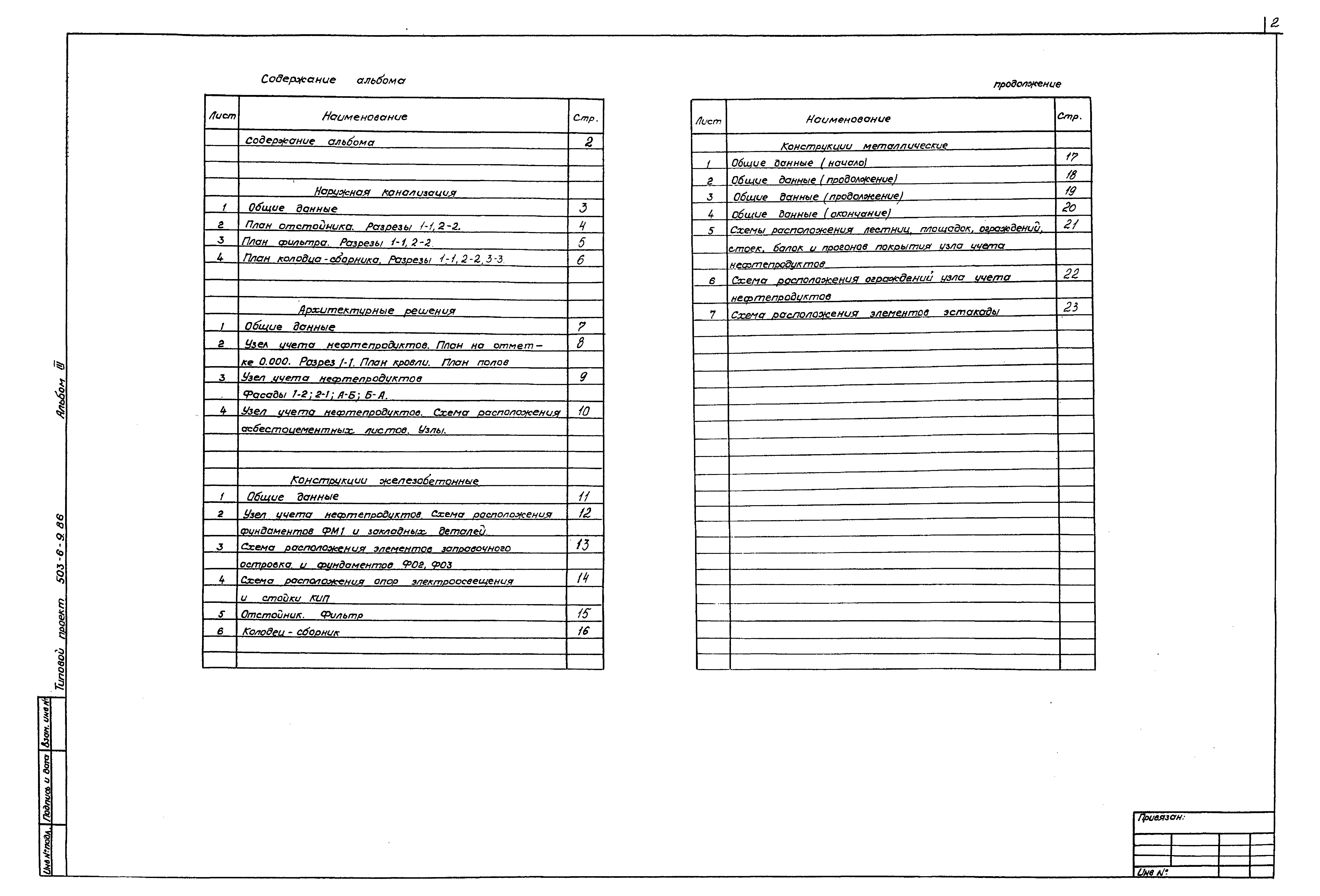 Типовой проект 503-6-9.86