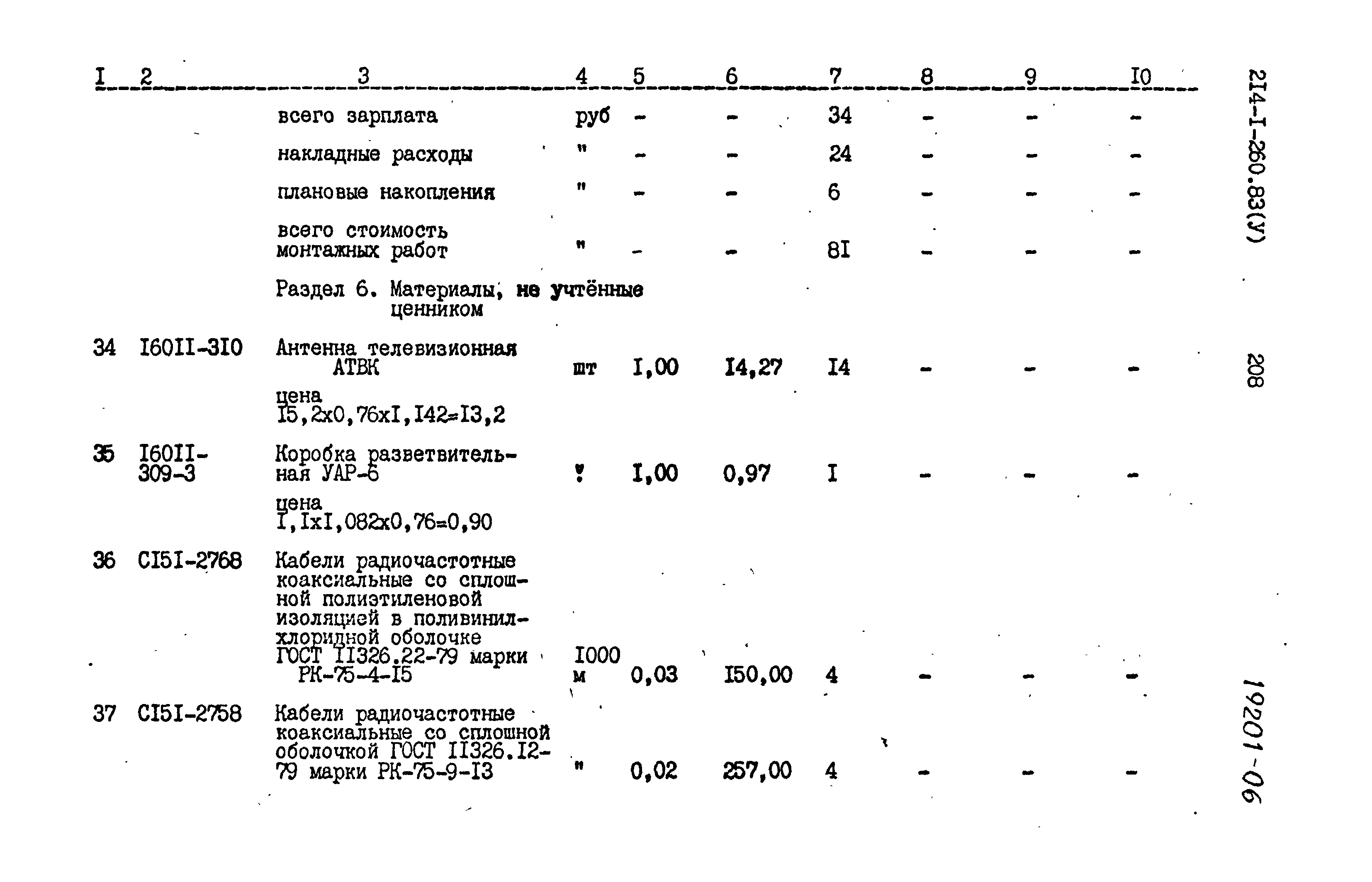 Типовой проект 214-1-260.83