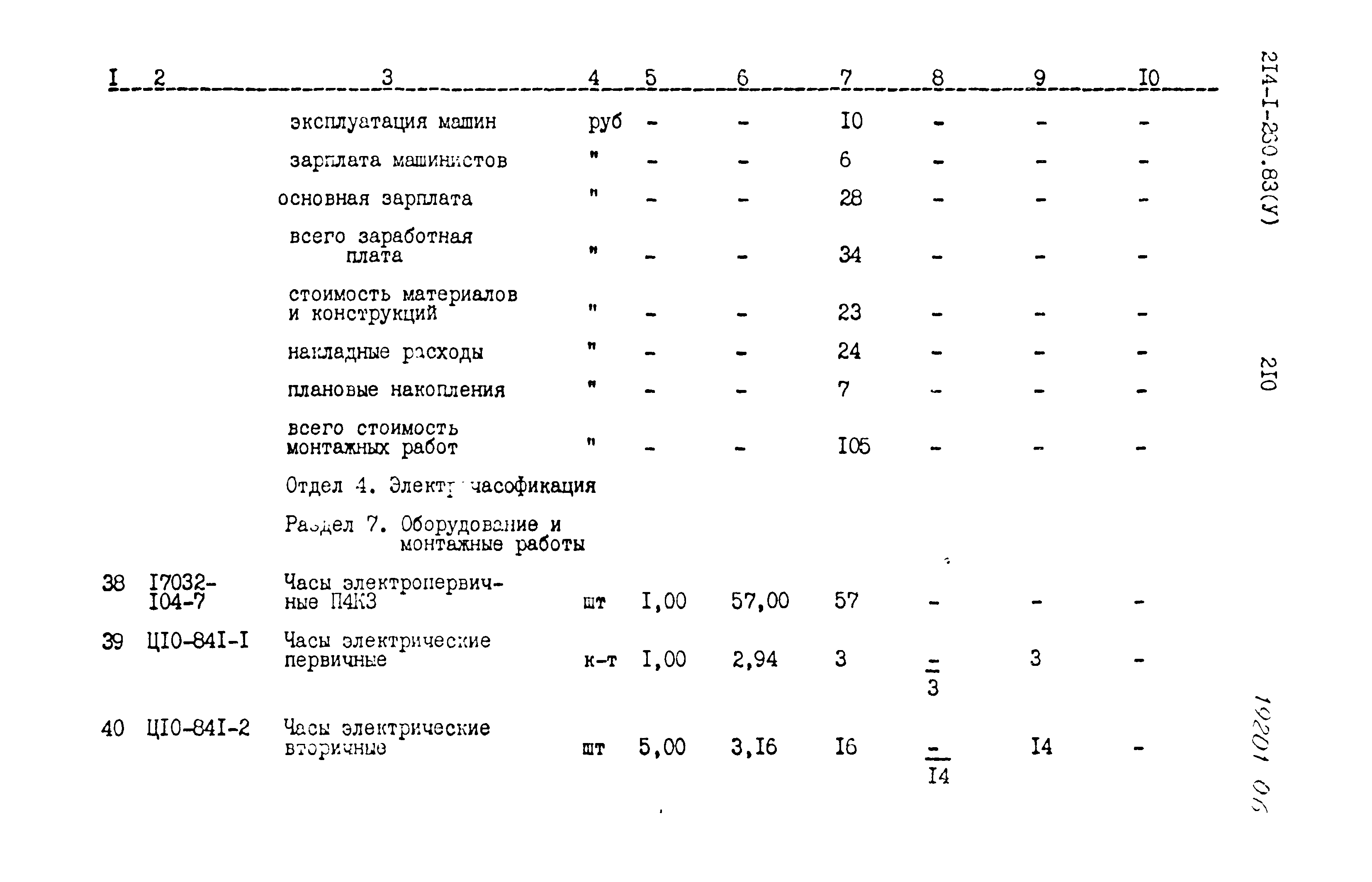 Типовой проект 214-1-260.83