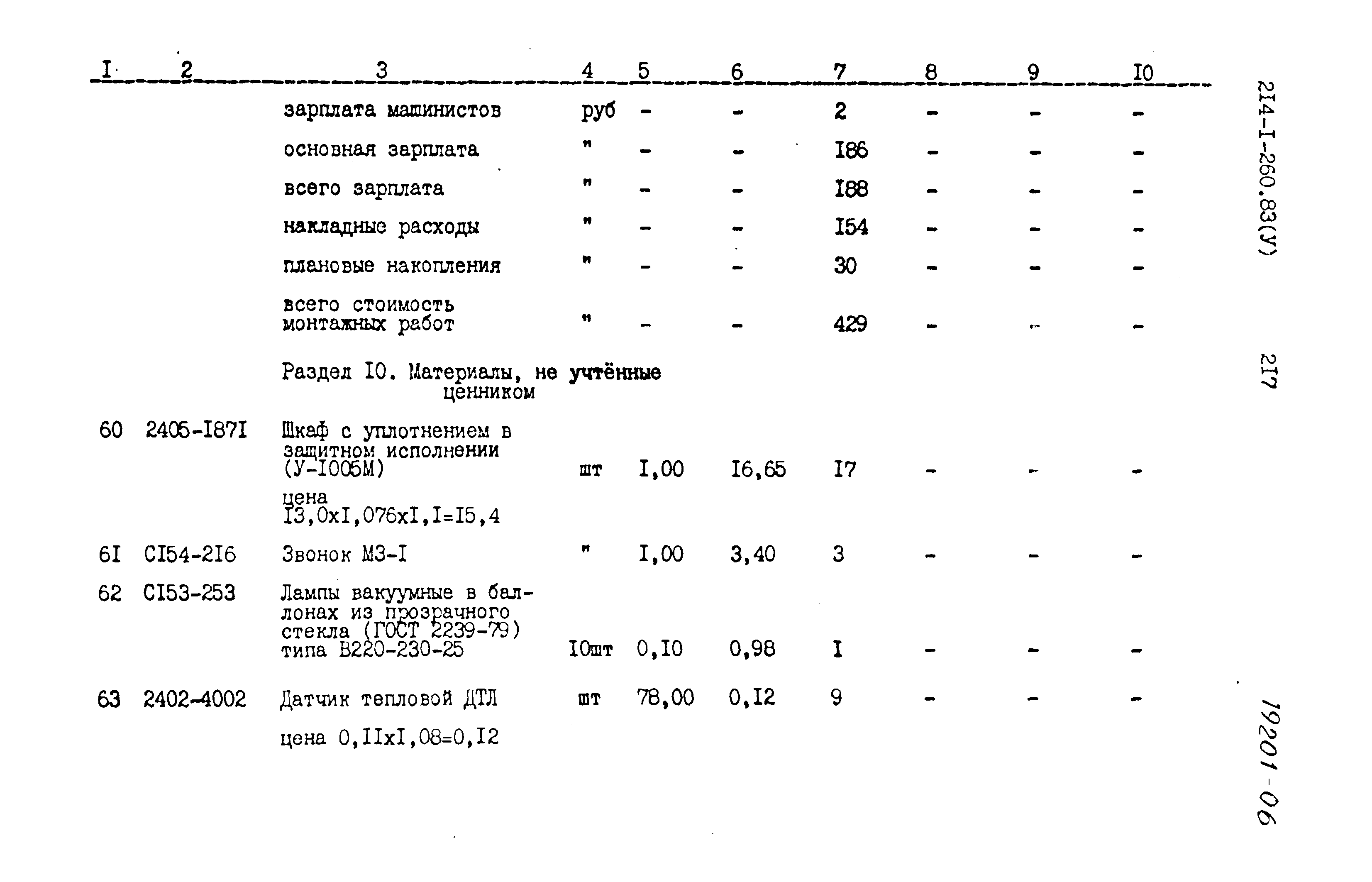 Типовой проект 214-1-260.83