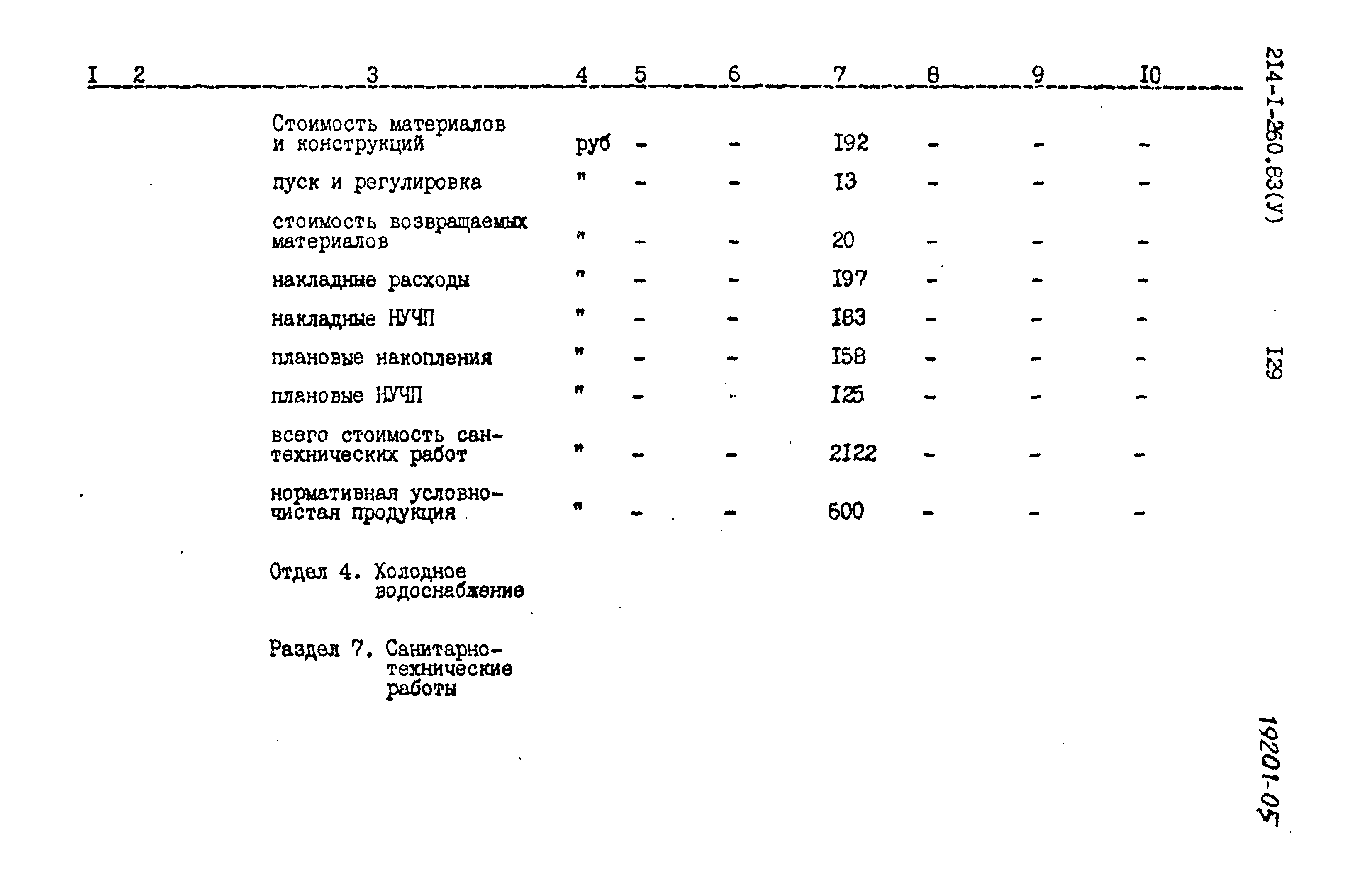 Типовой проект 214-1-260.83