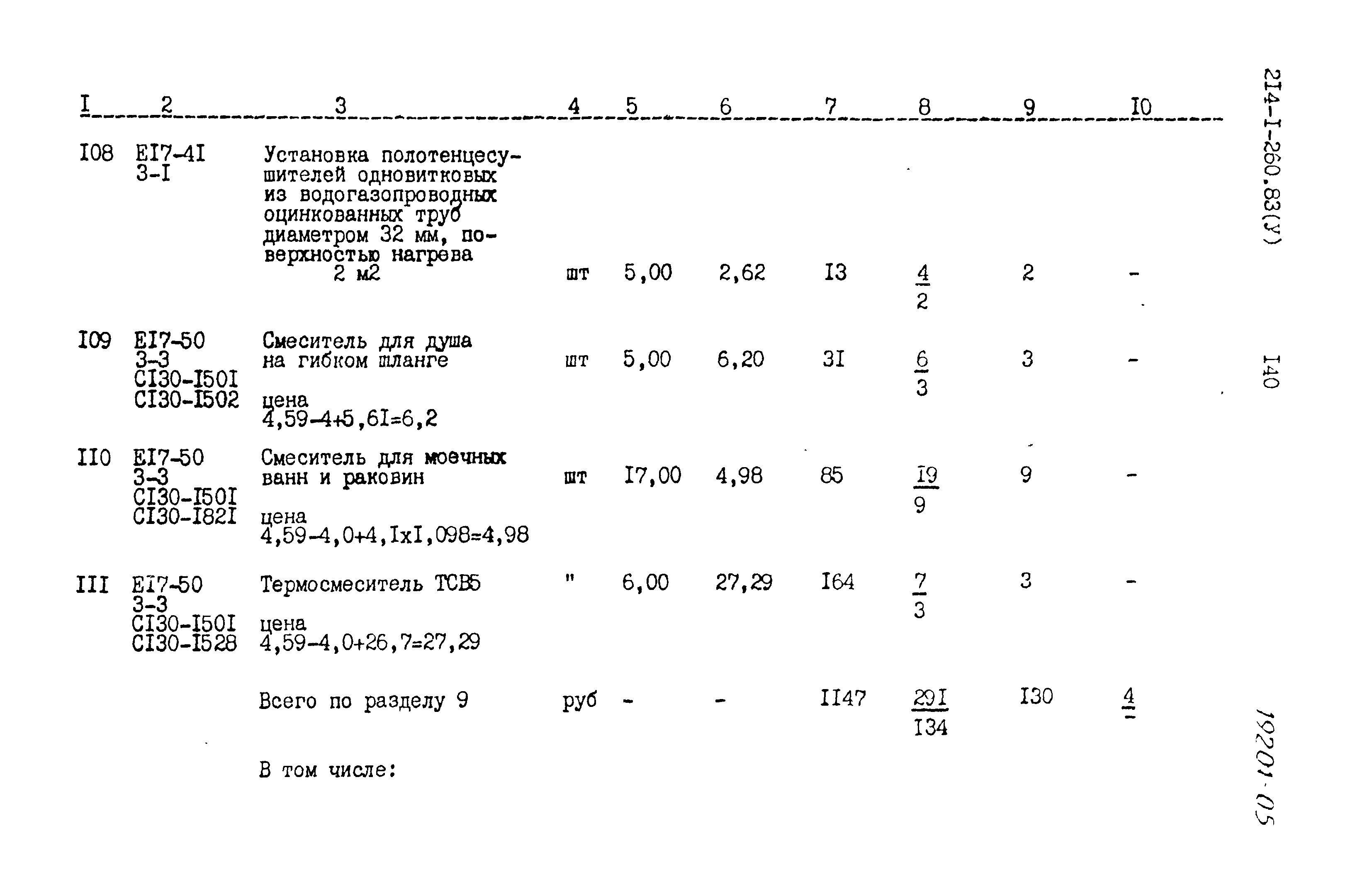 Типовой проект 214-1-260.83