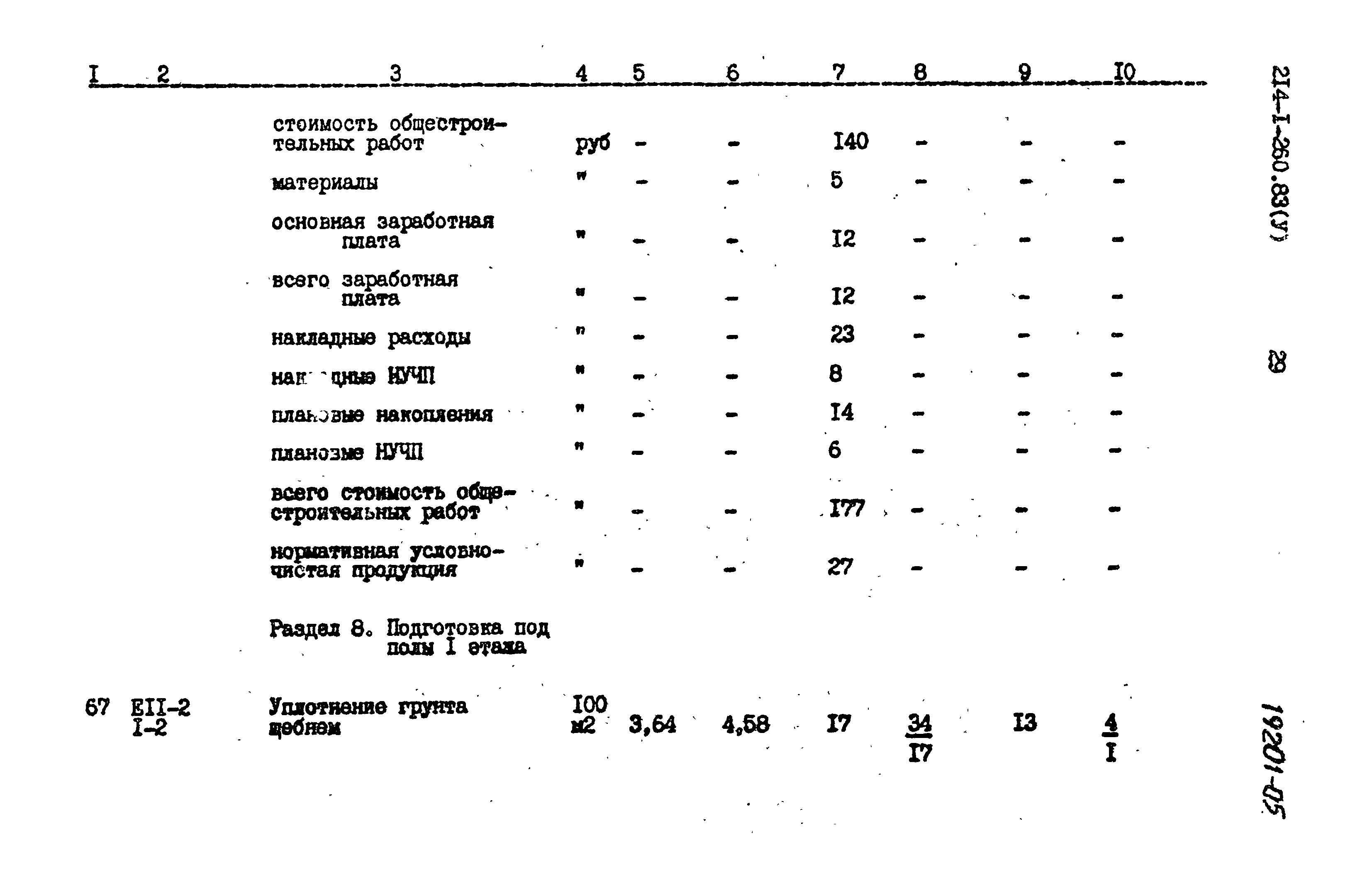 Типовой проект 214-1-260.83