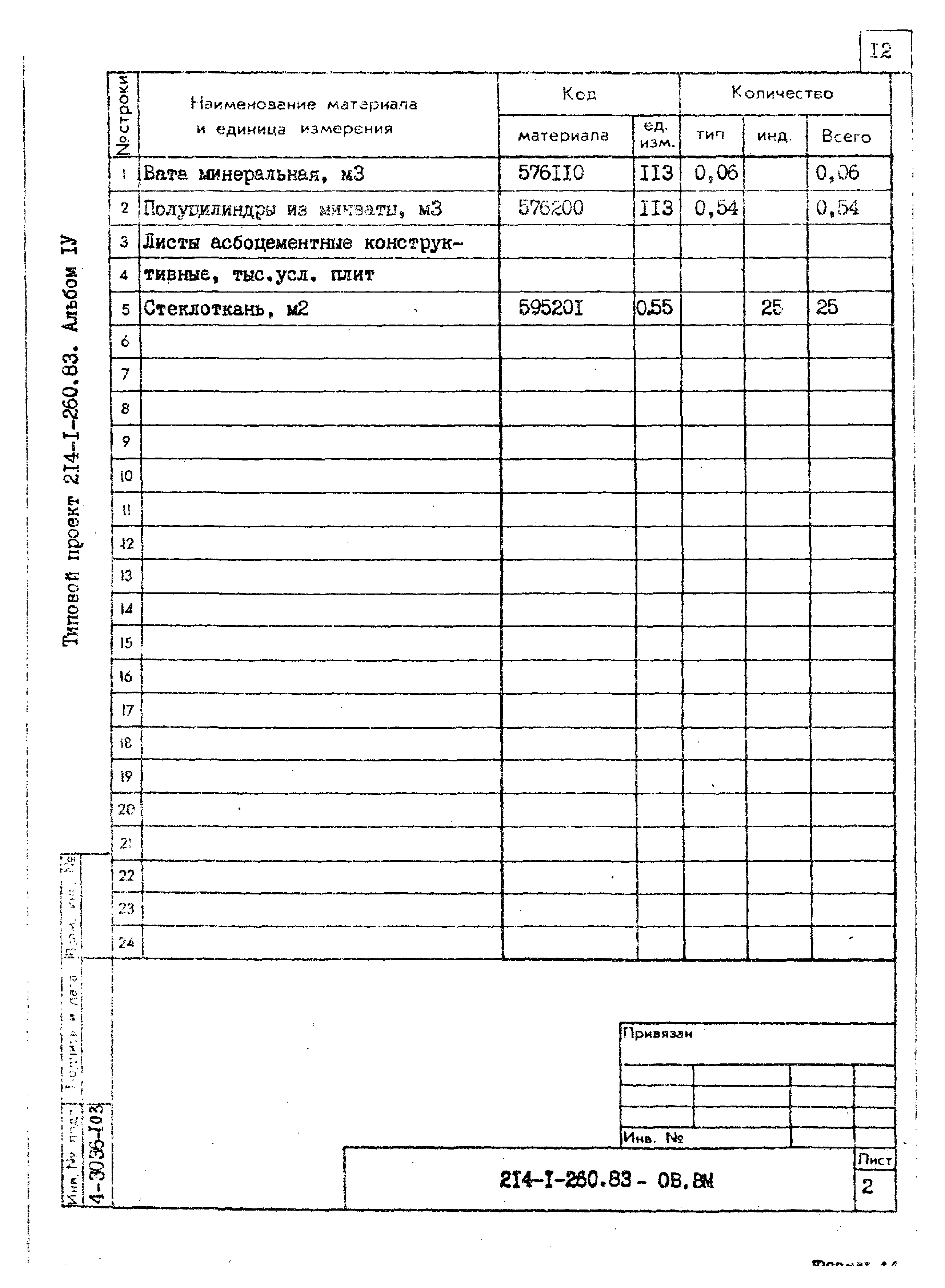 Типовой проект 214-1-260.83