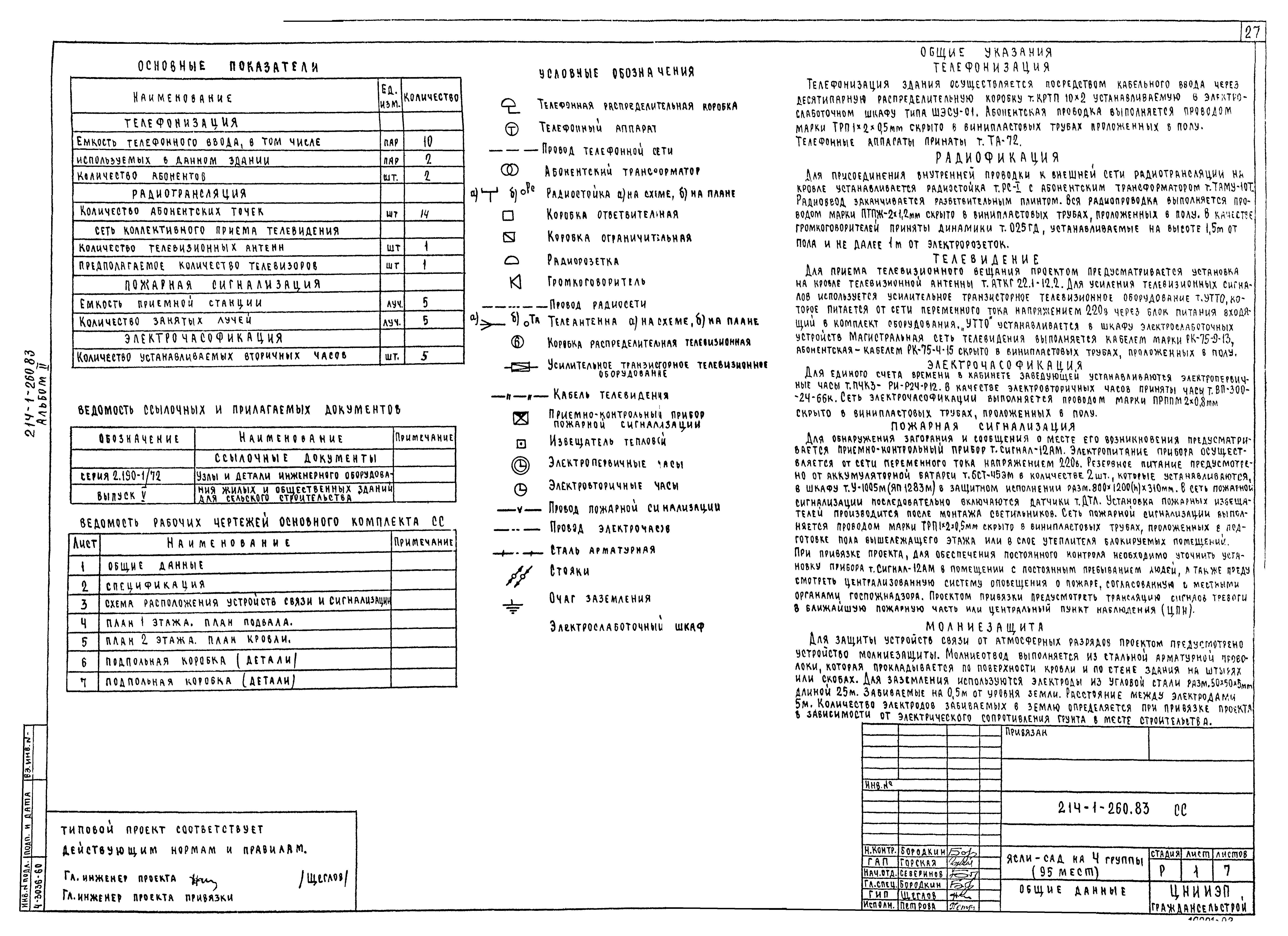 Типовой проект 214-1-260.83