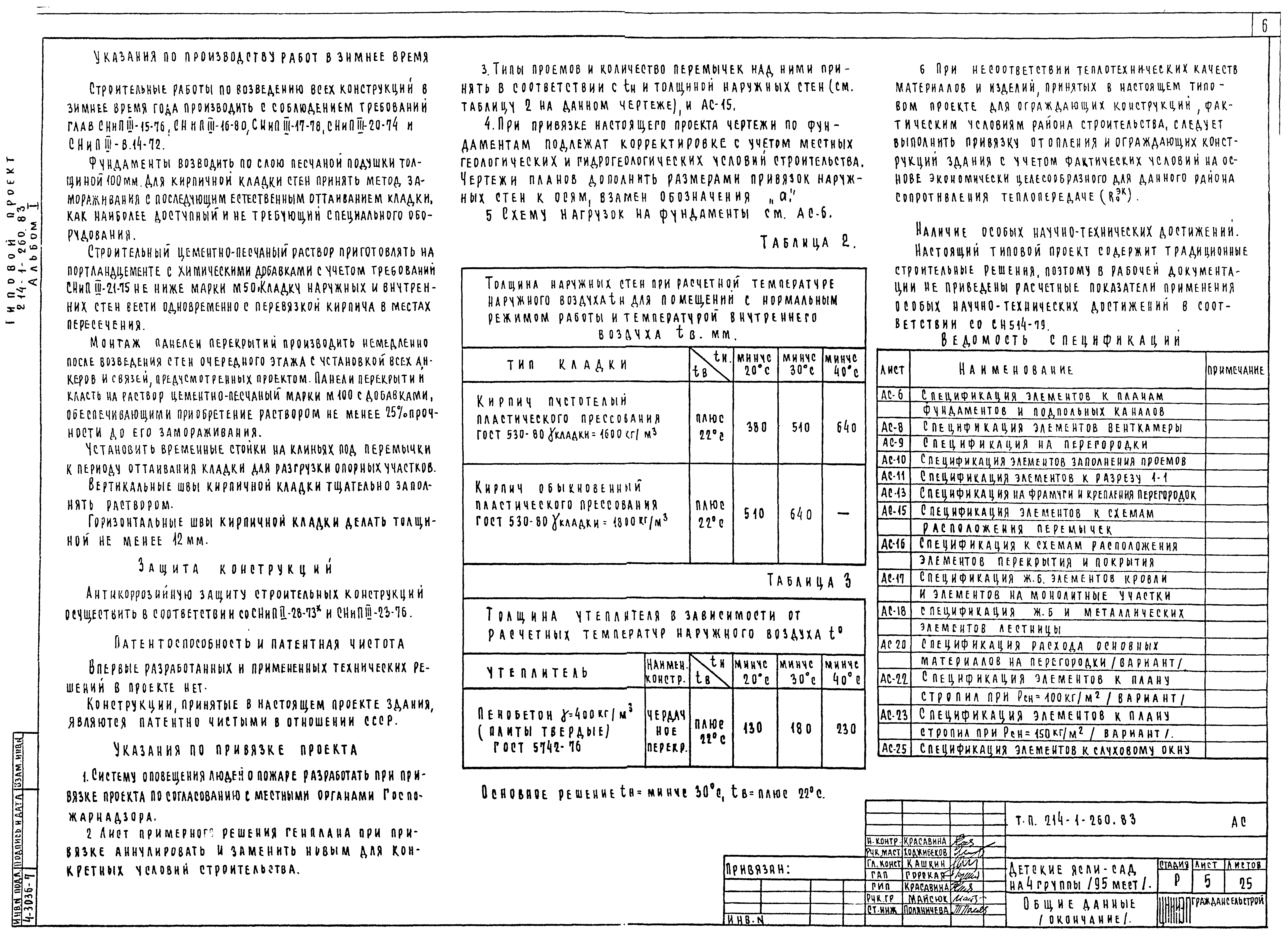 Типовой проект 214-1-260.83
