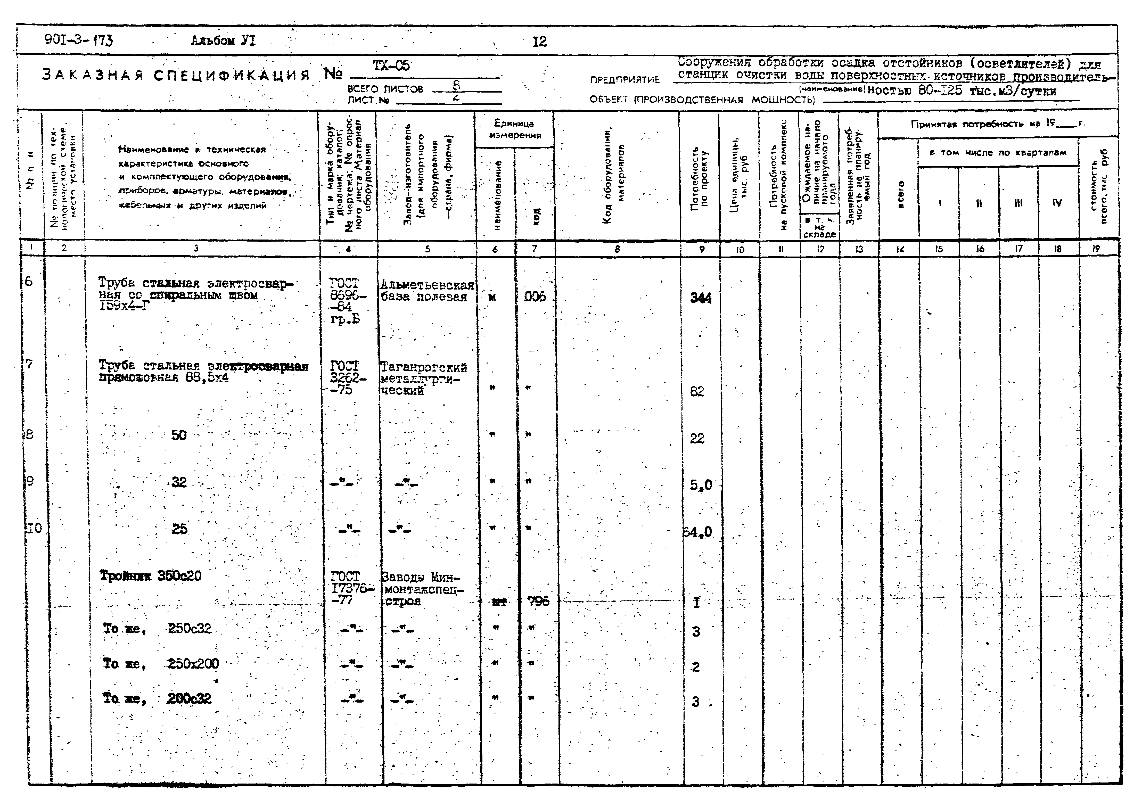 Типовой проект 901-3-173