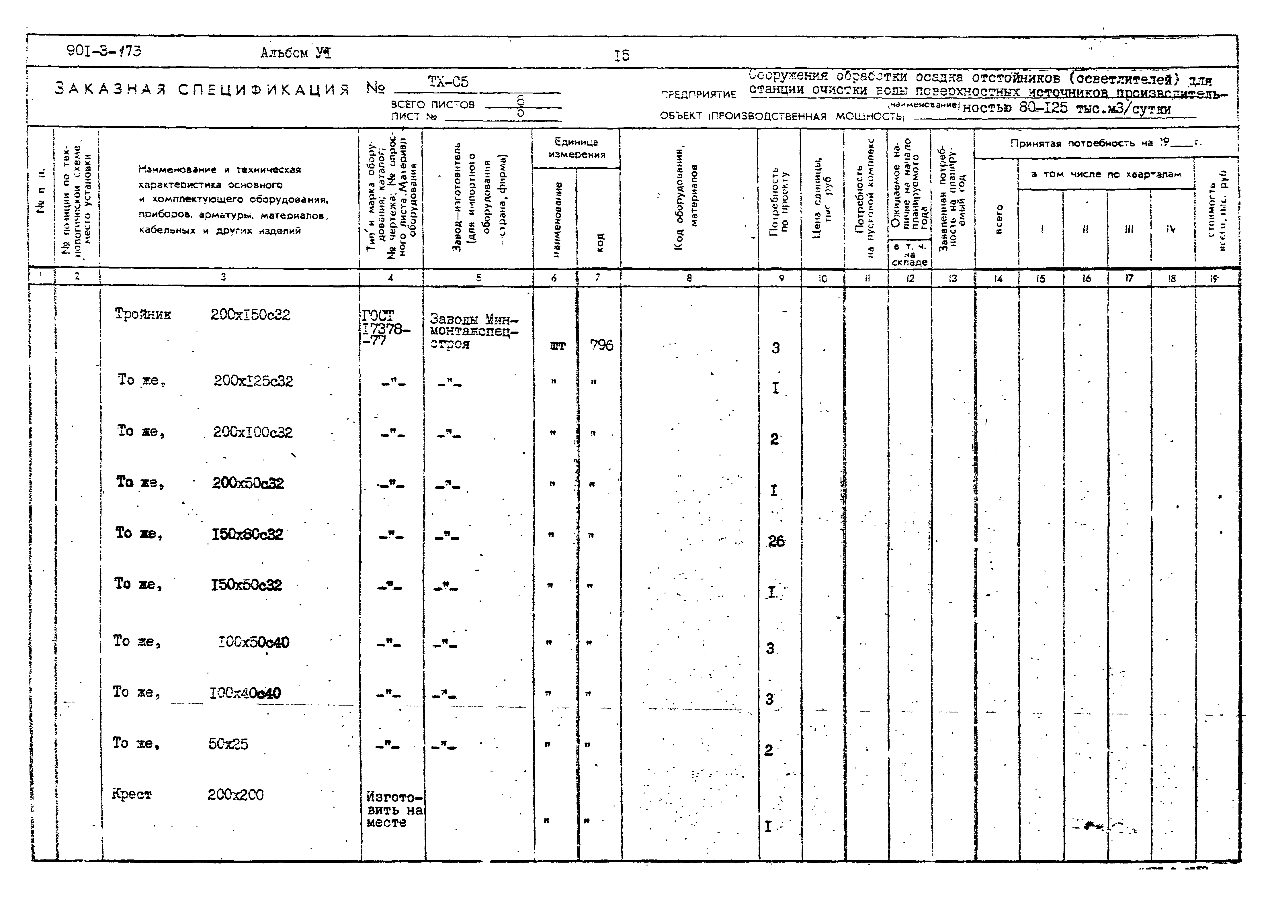 Типовой проект 901-3-173