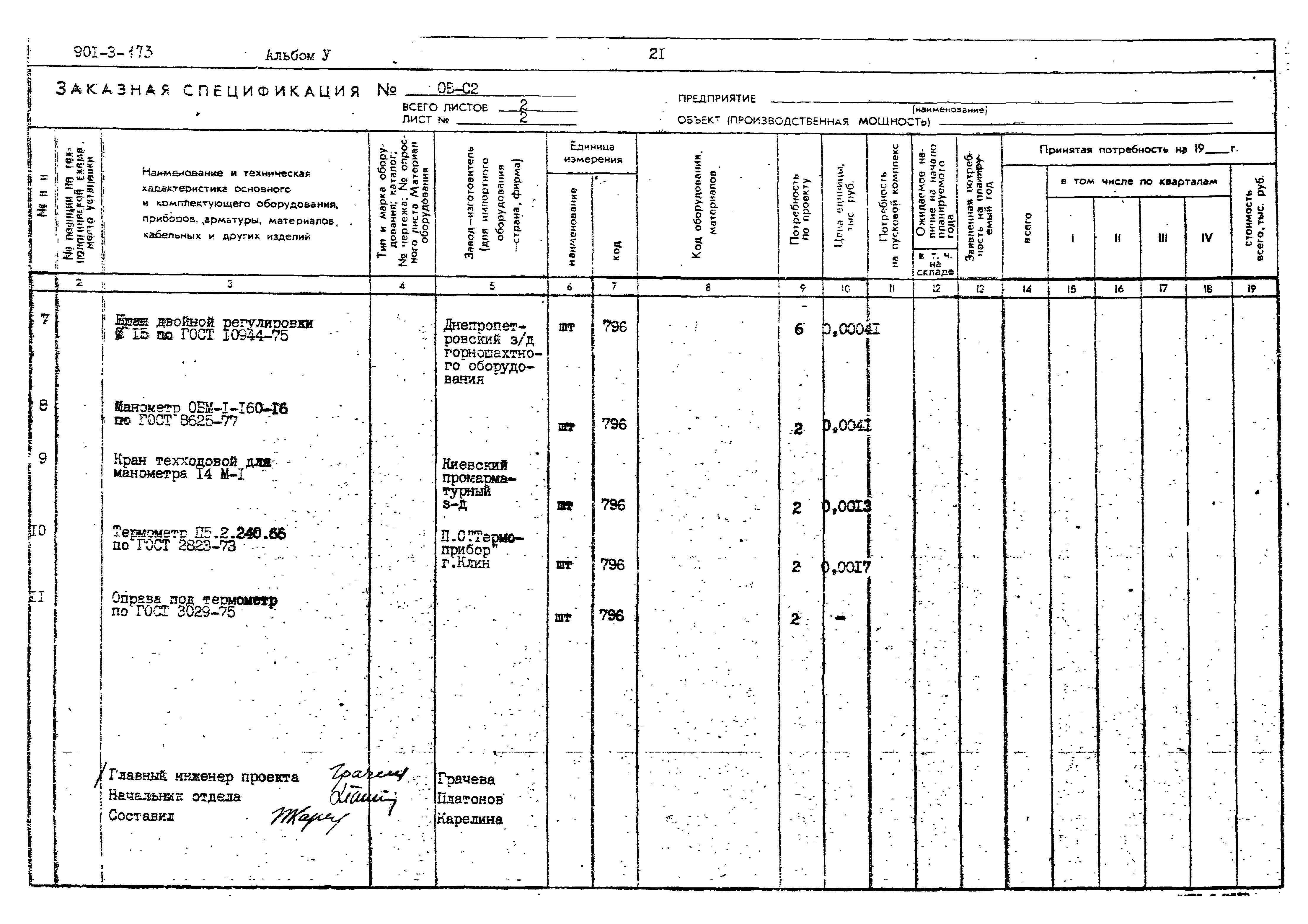 Типовой проект 901-3-173