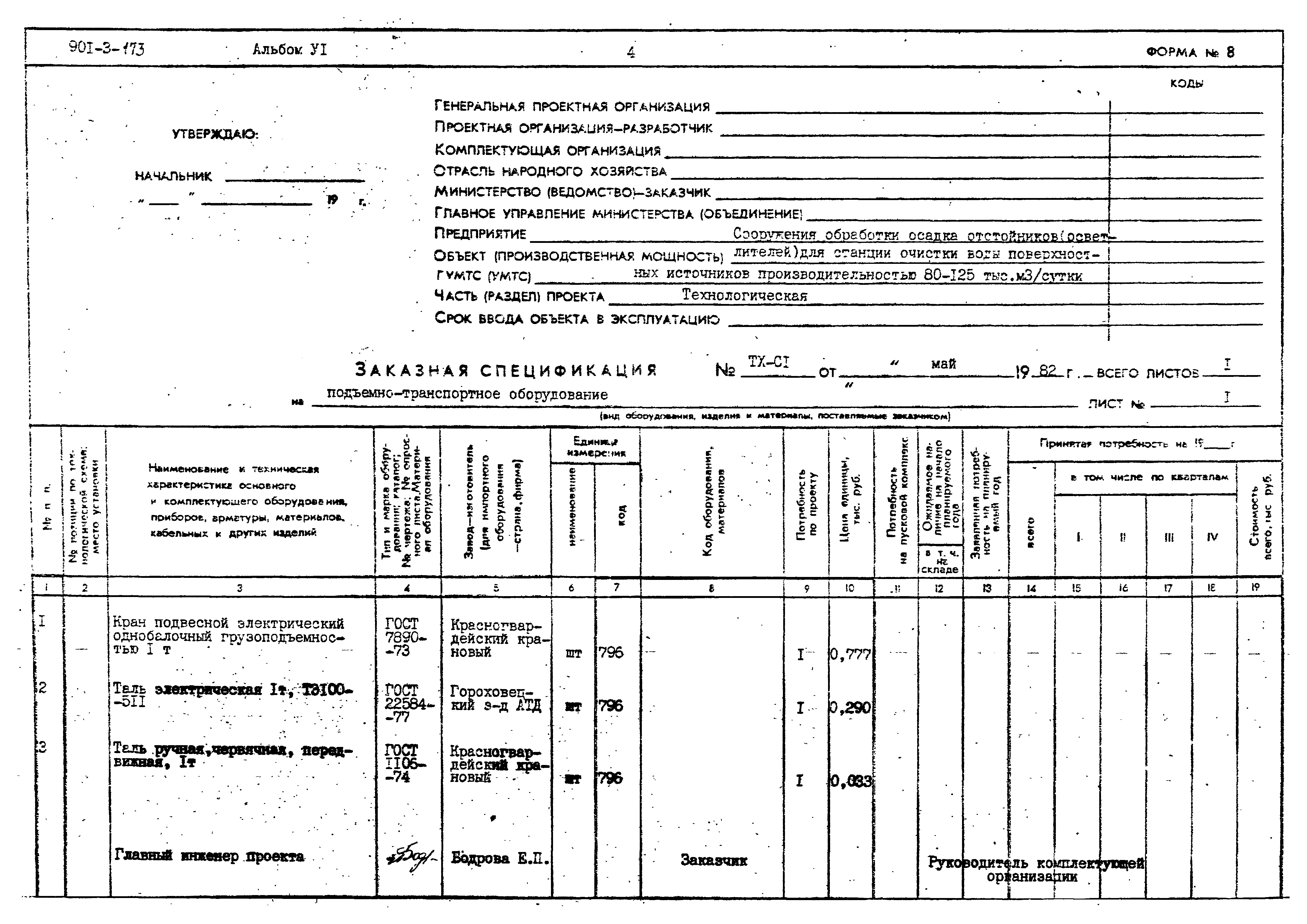 Типовой проект 901-3-173