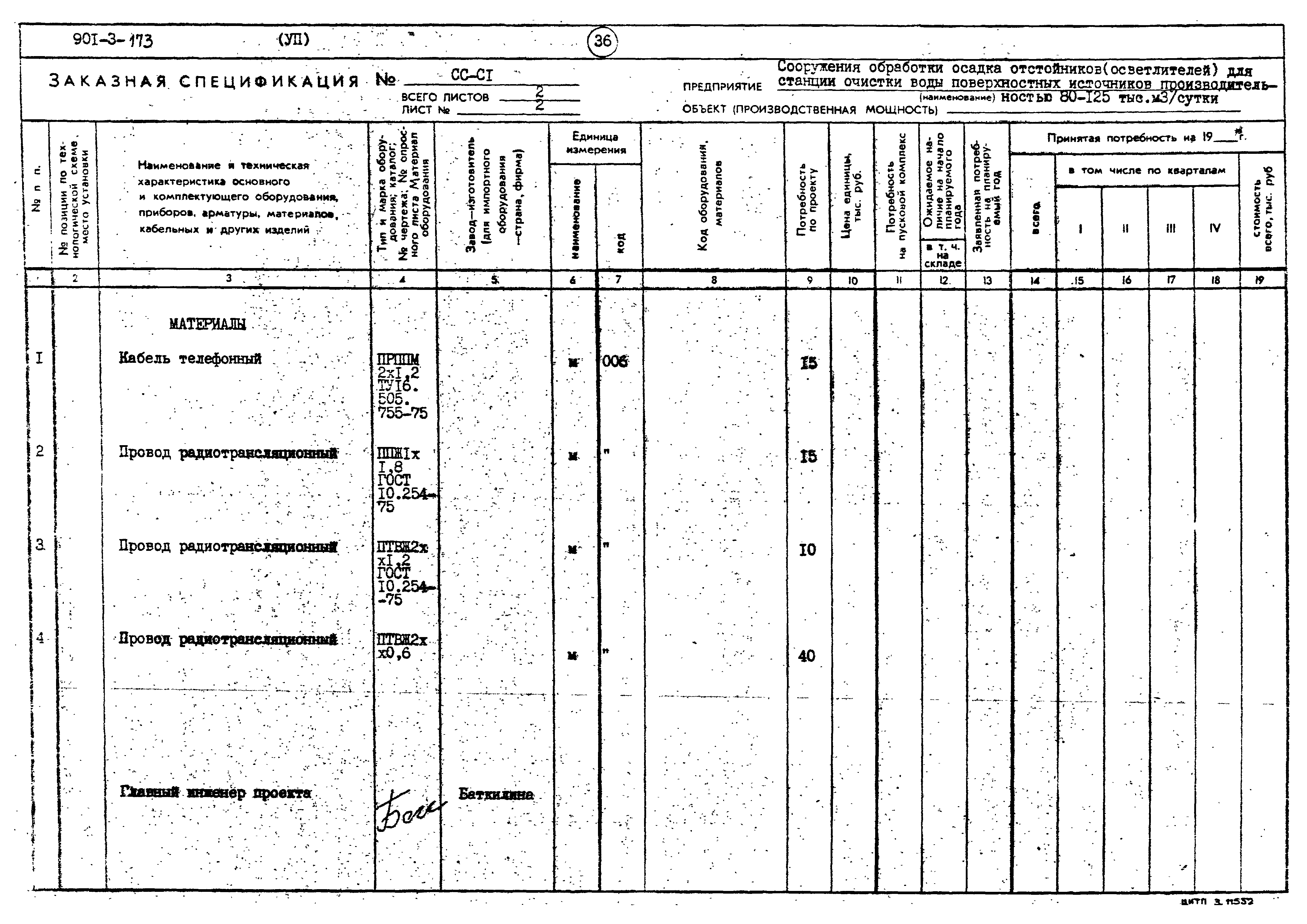 Типовой проект 901-3-173