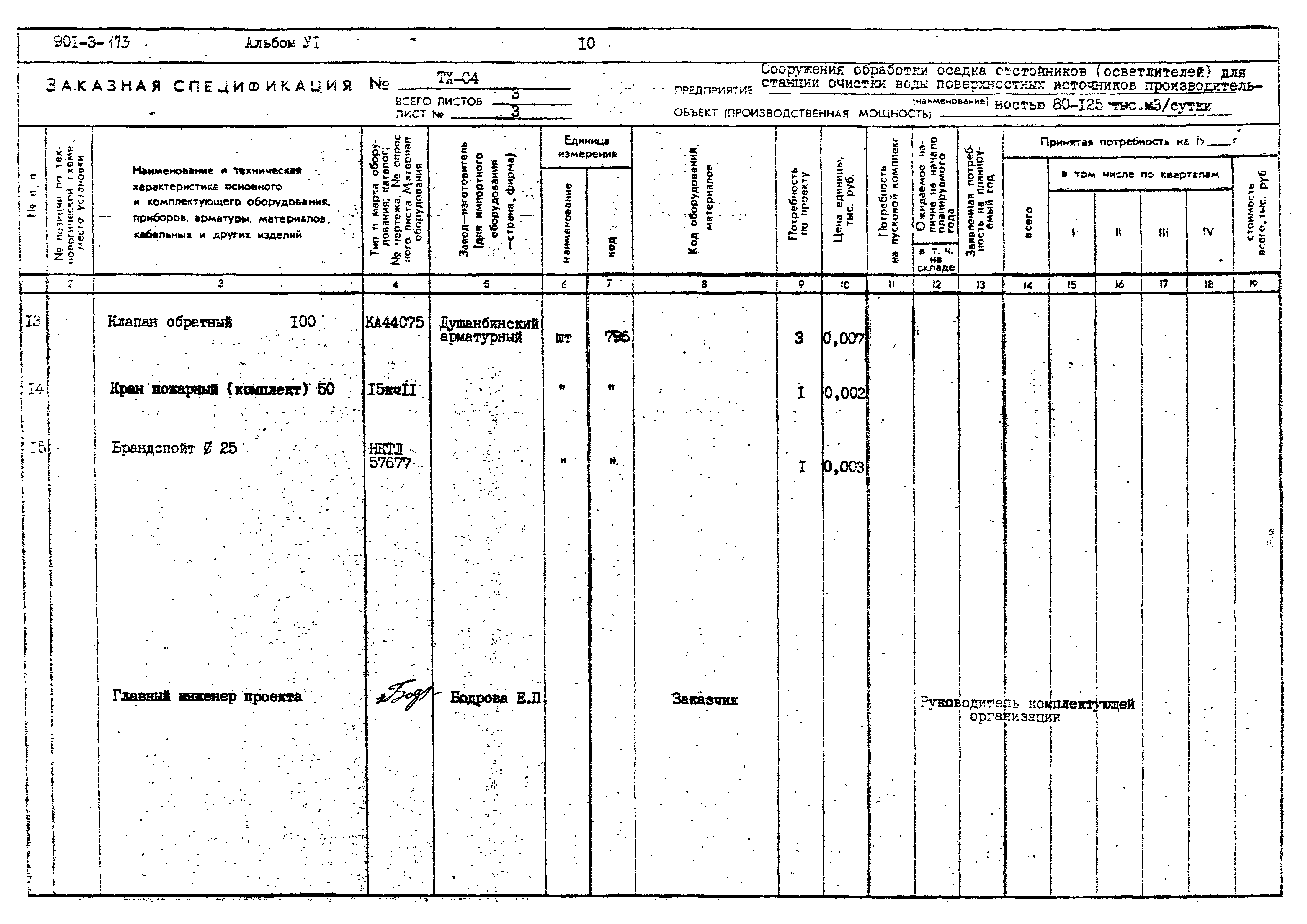 Типовой проект 901-3-173