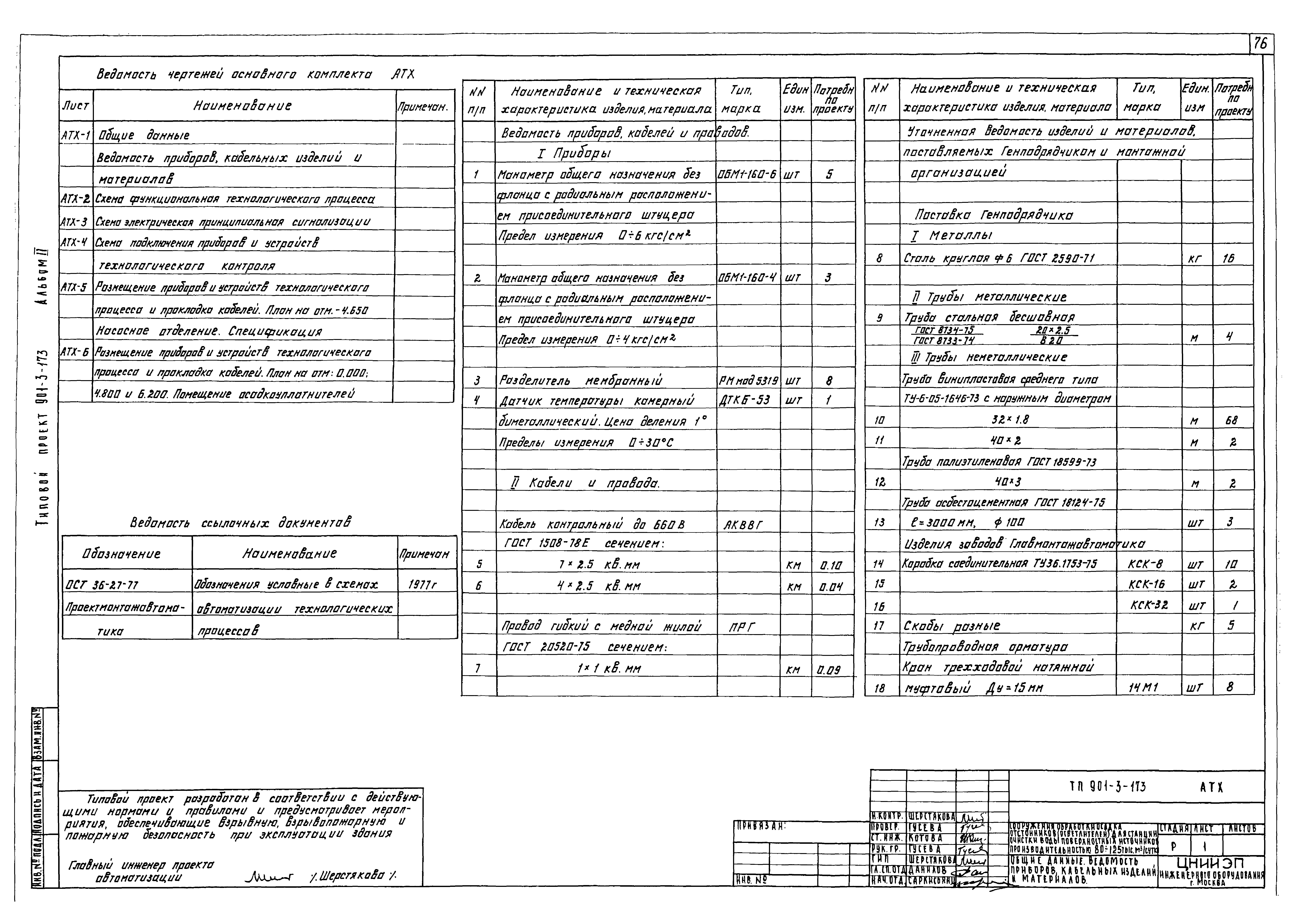 Типовой проект 901-3-173