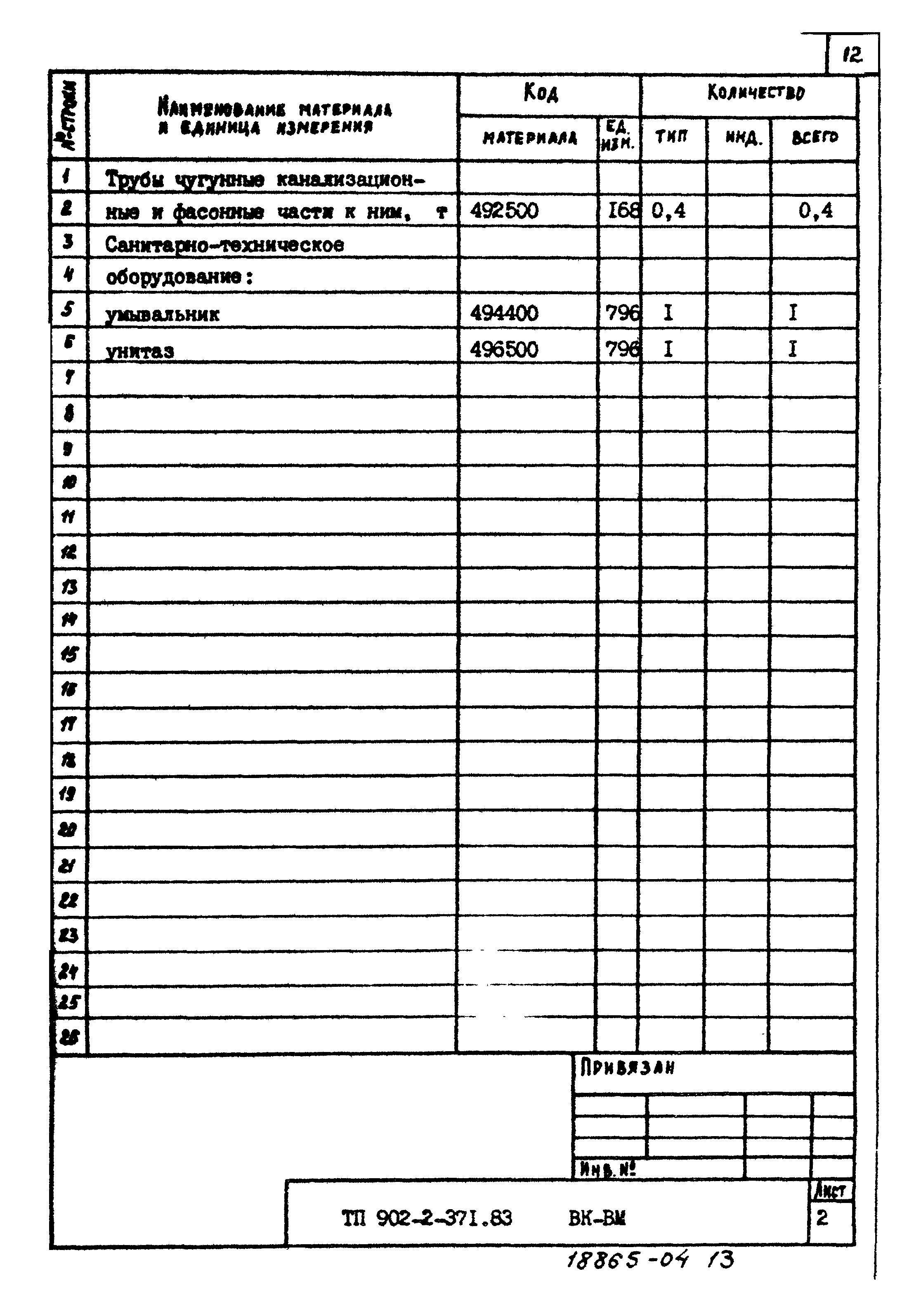 Типовой проект 902-2-371.83