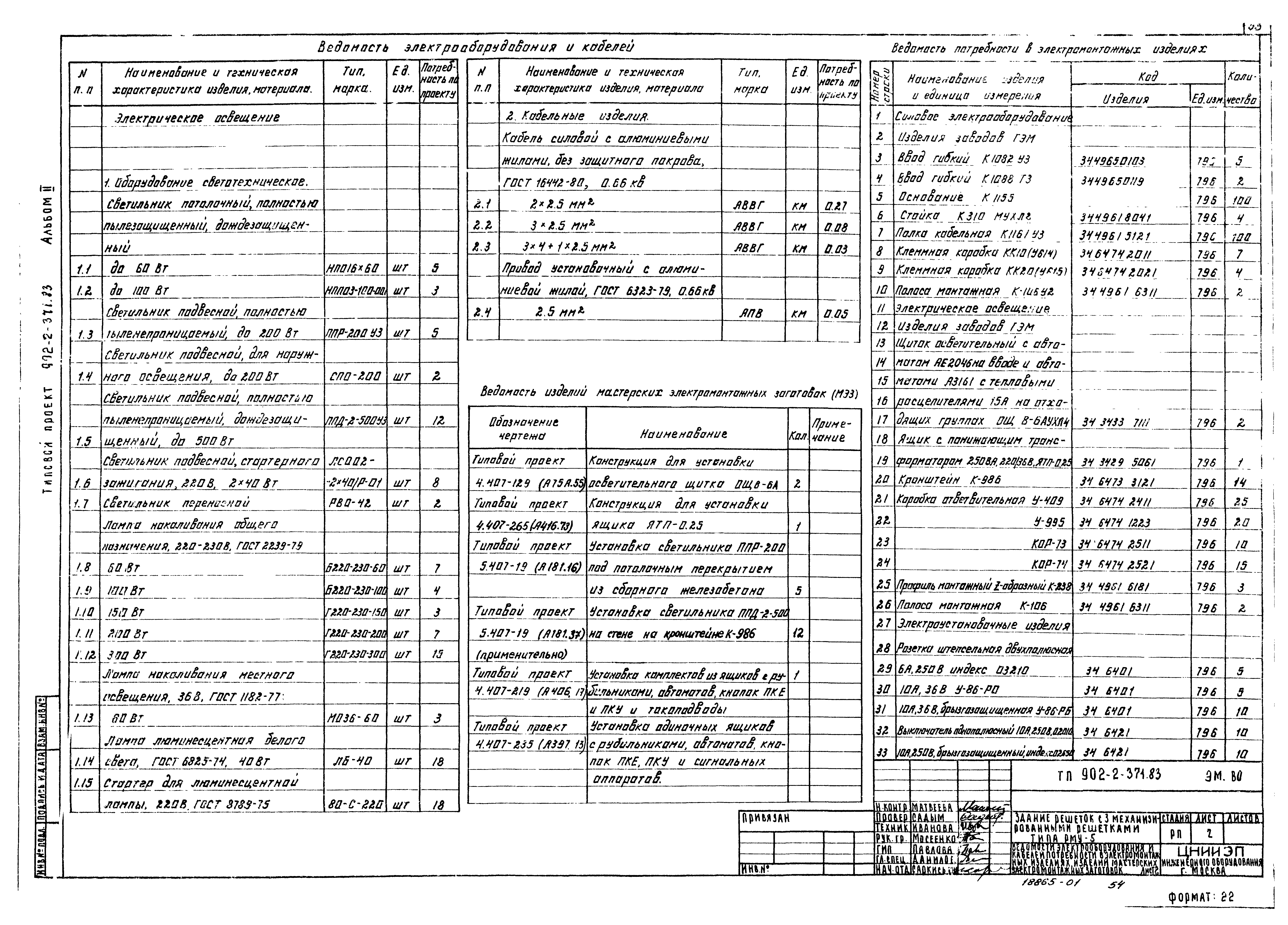 Типовой проект 902-2-371.83
