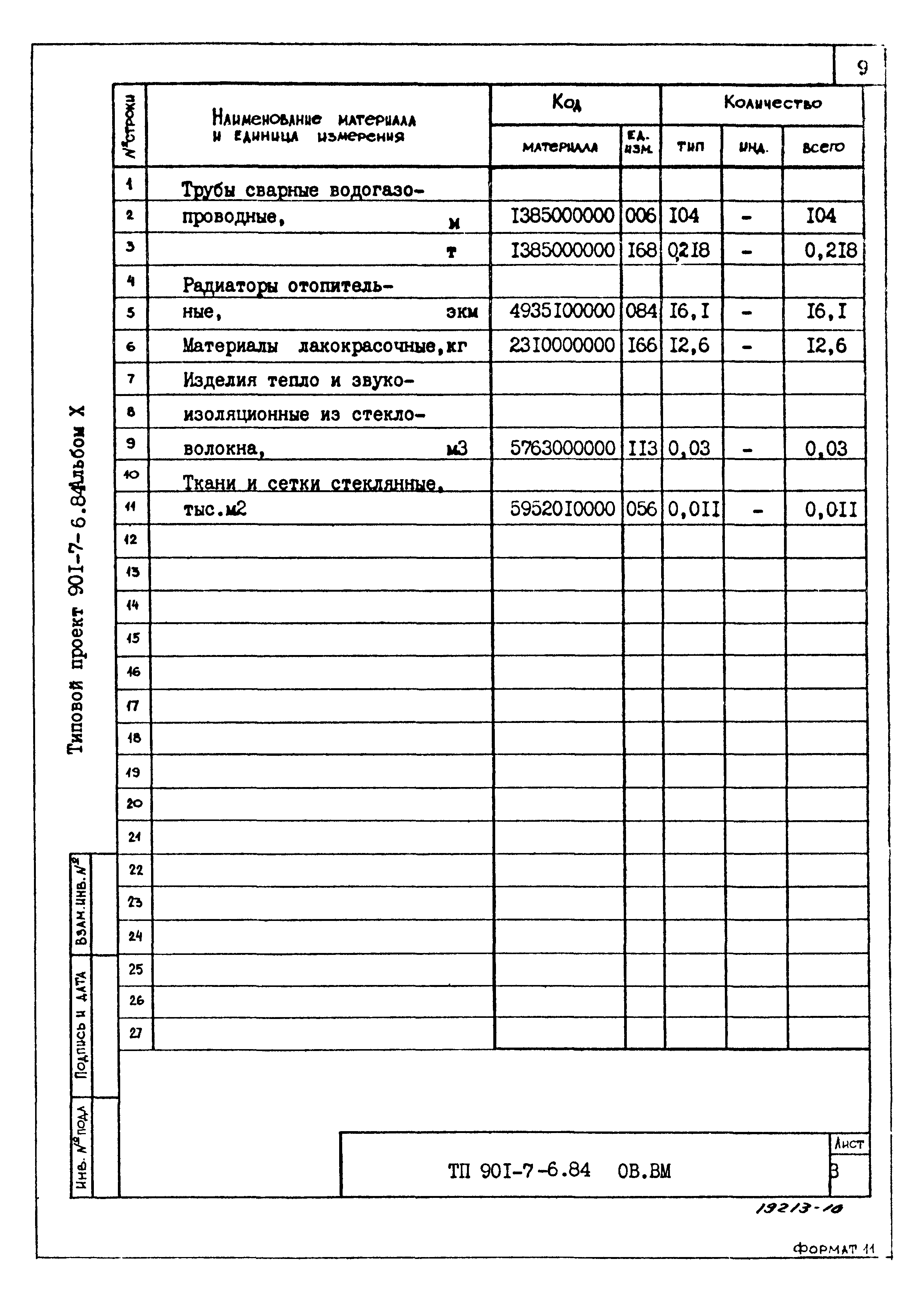 Типовой проект 901-7-6.84