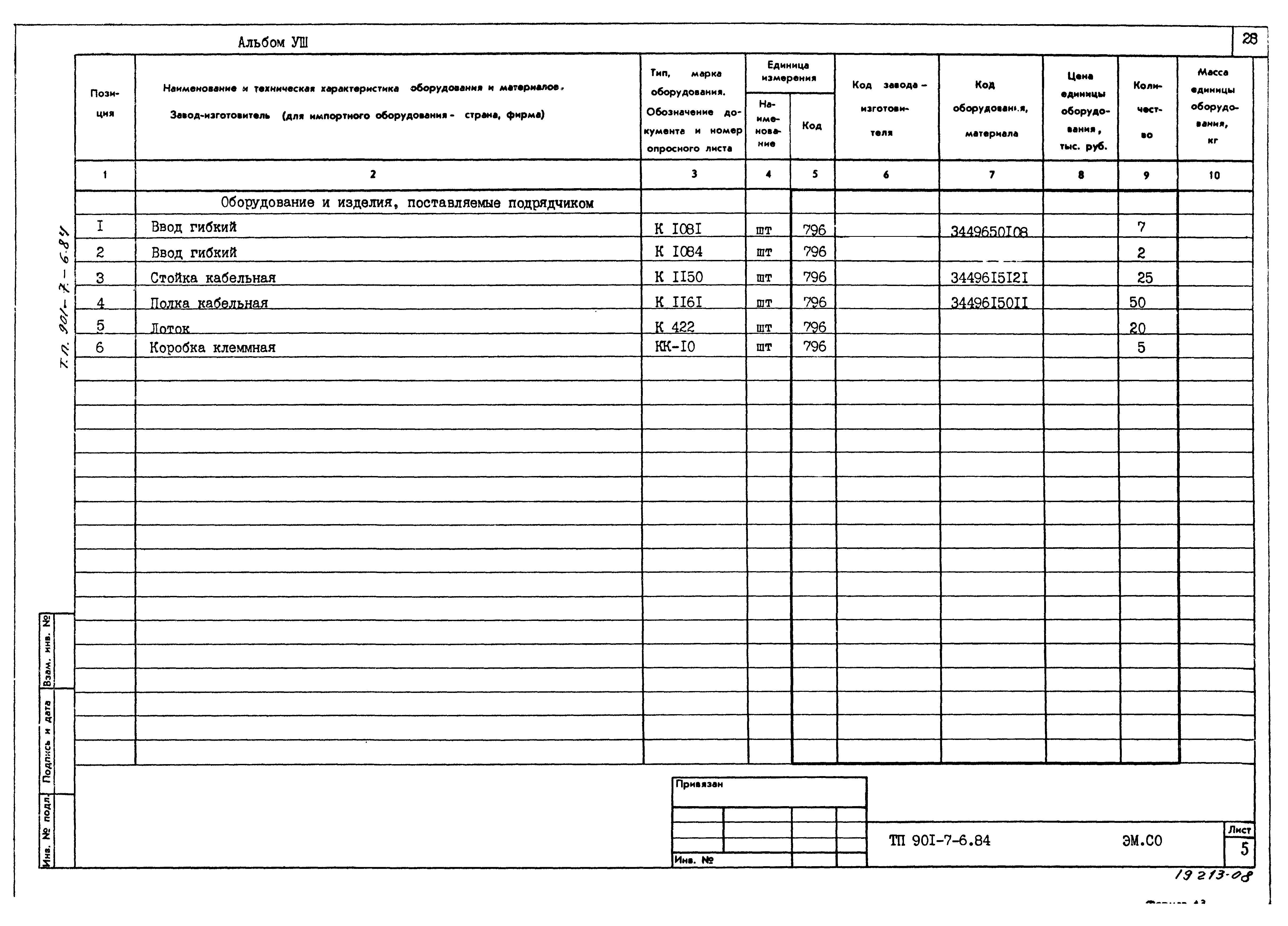 Типовой проект 901-7-6.84