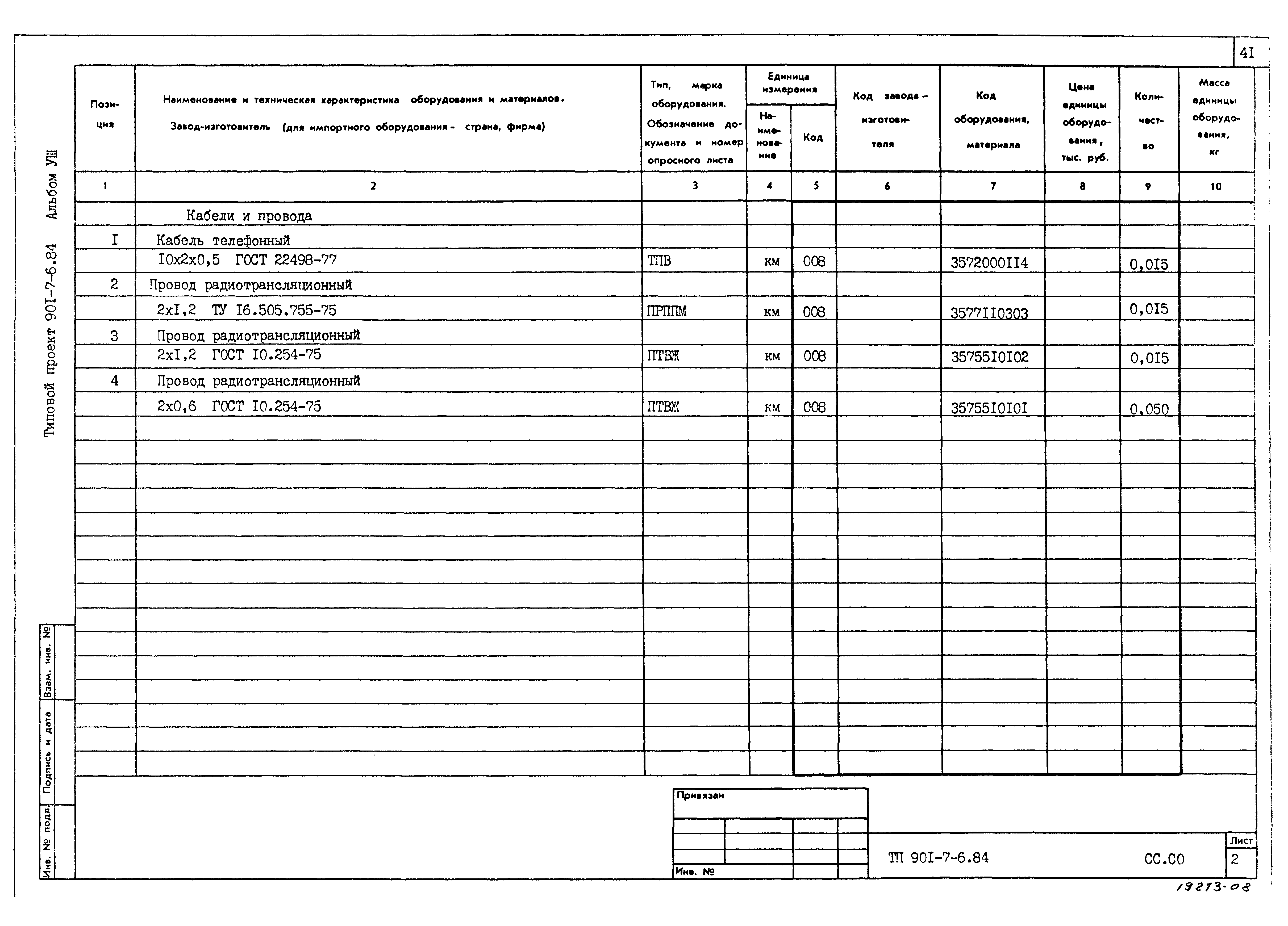 Типовой проект 901-7-6.84