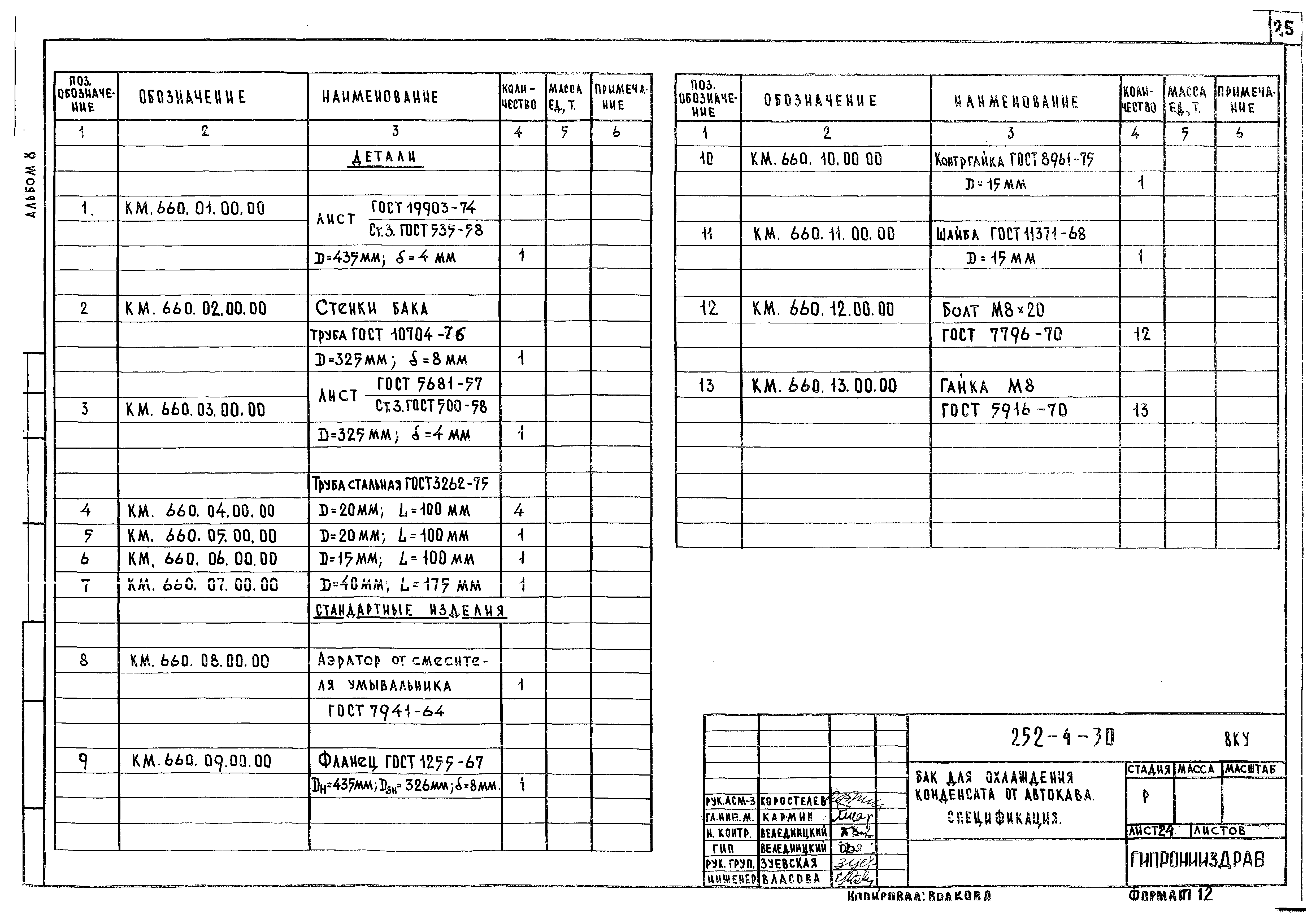 Типовой проект 252-4-30