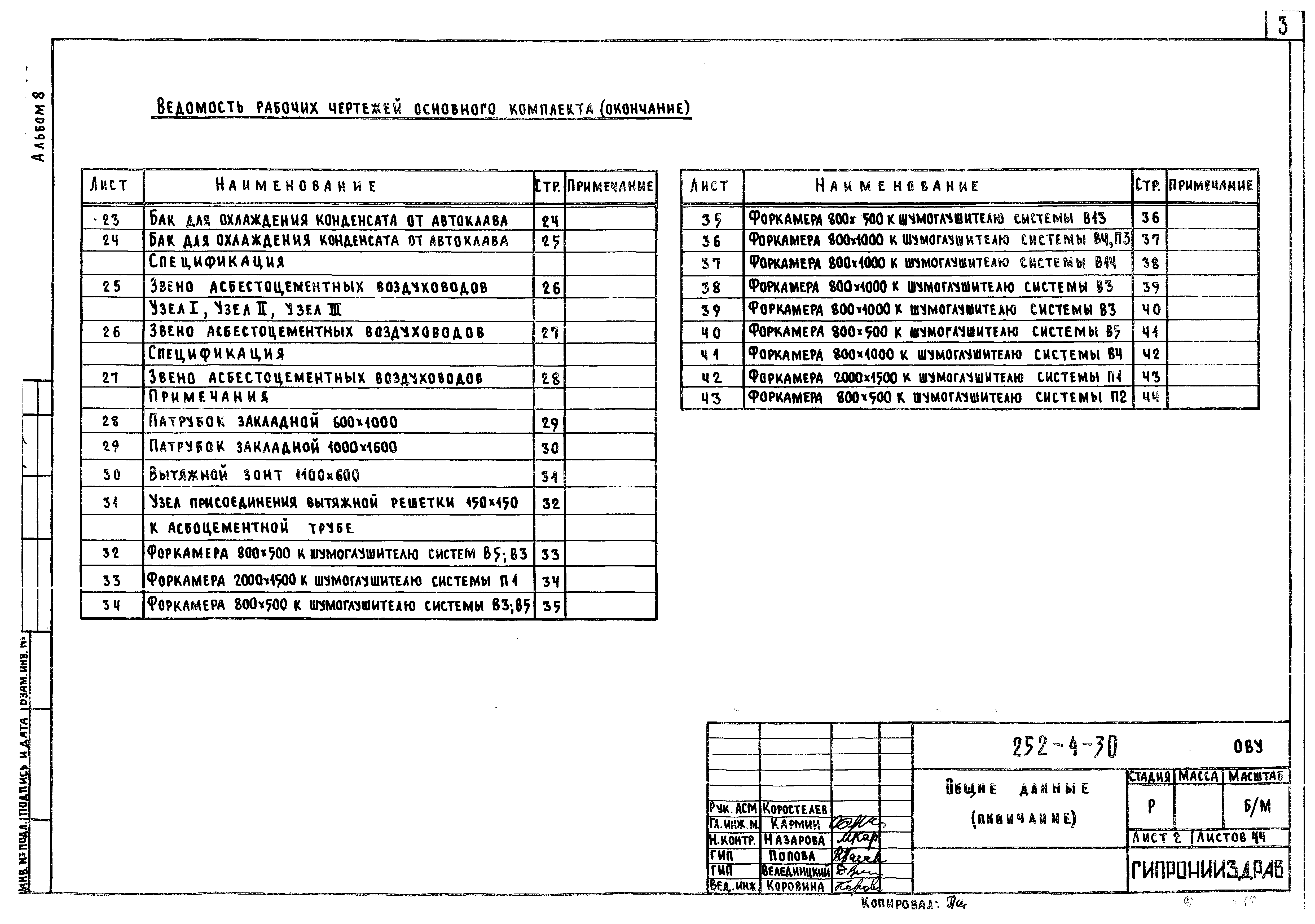 Типовой проект 252-4-30