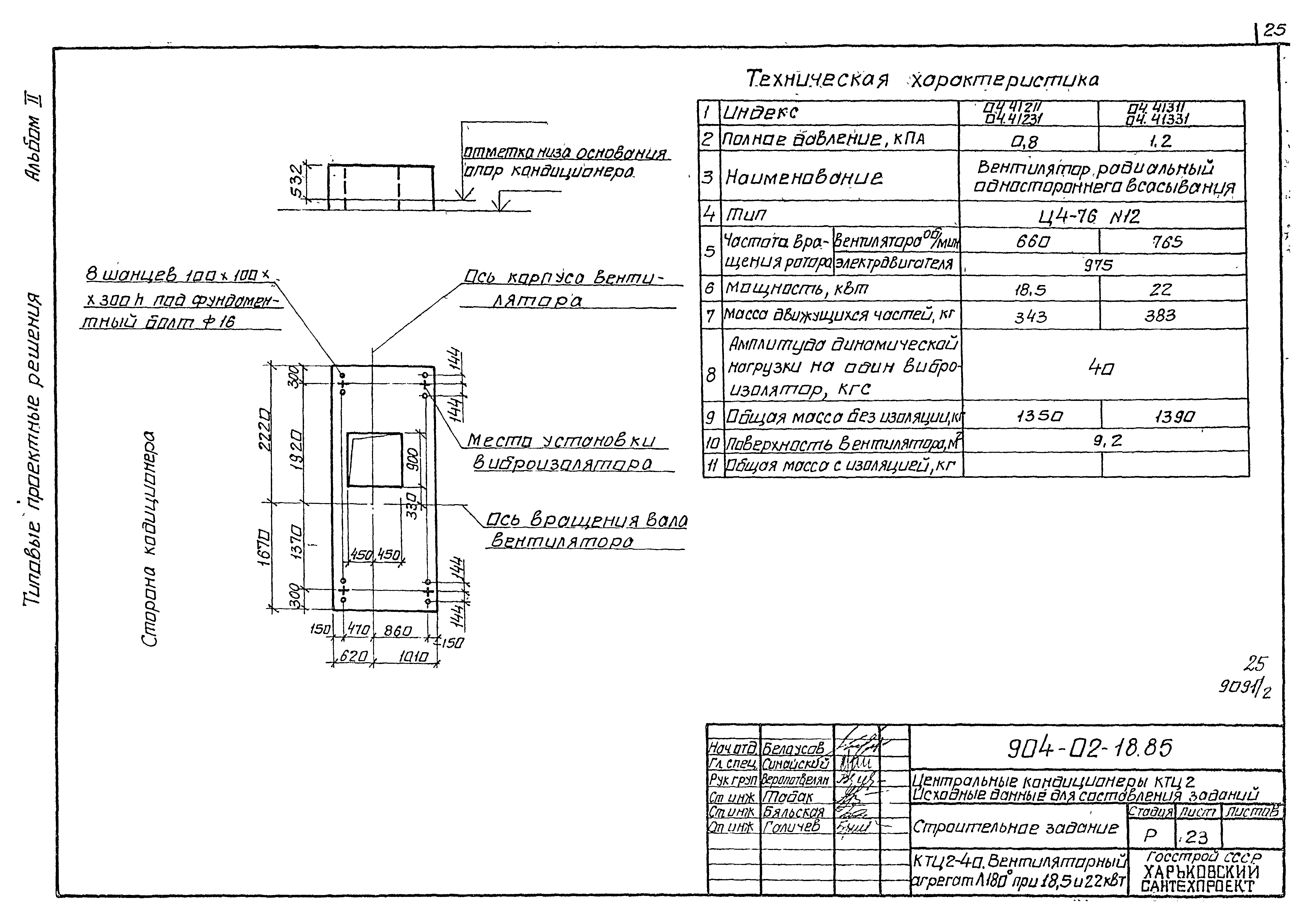 Типовые проектные решения 904-02-18.85