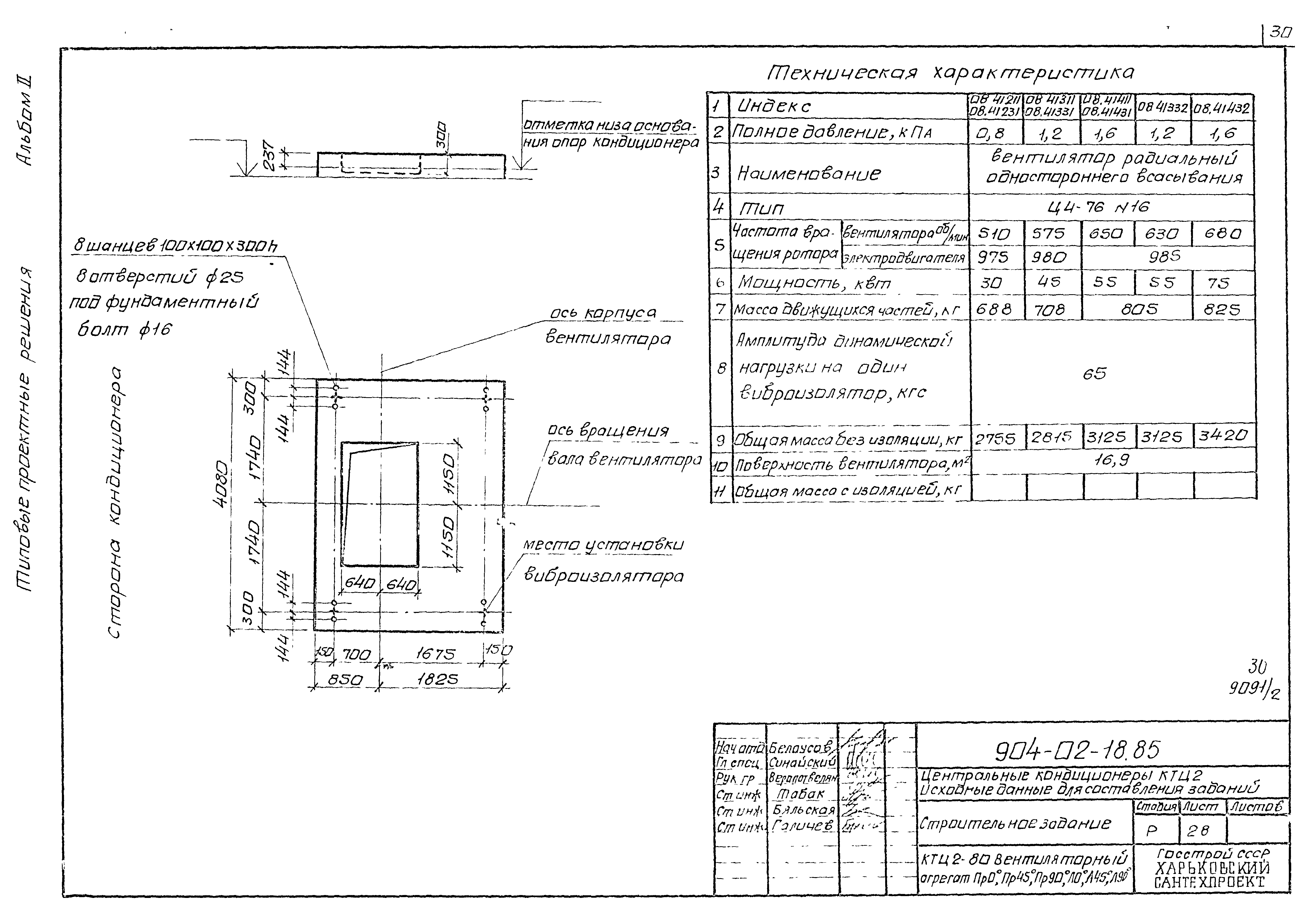 Типовые проектные решения 904-02-18.85