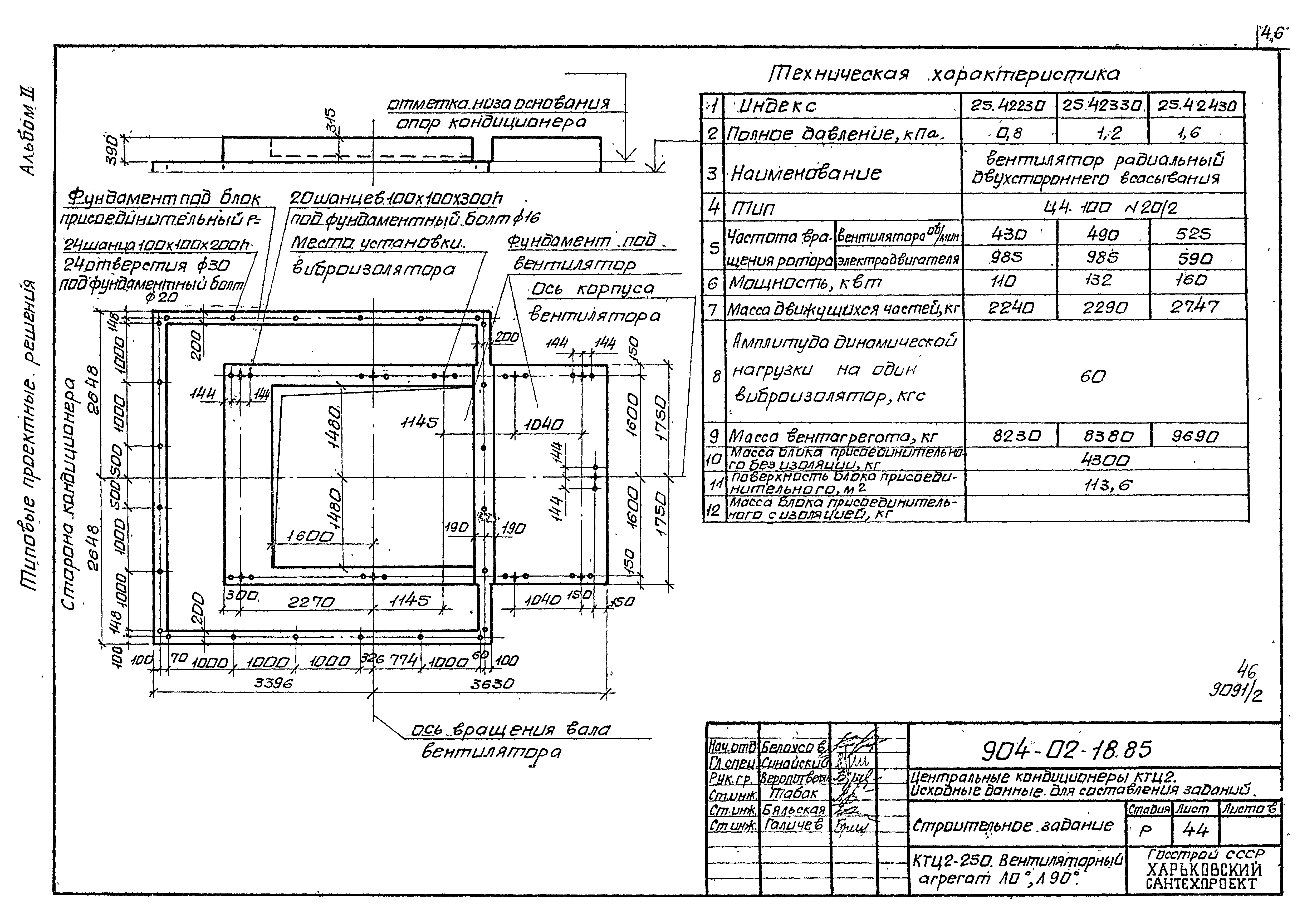 Типовые проектные решения 904-02-18.85